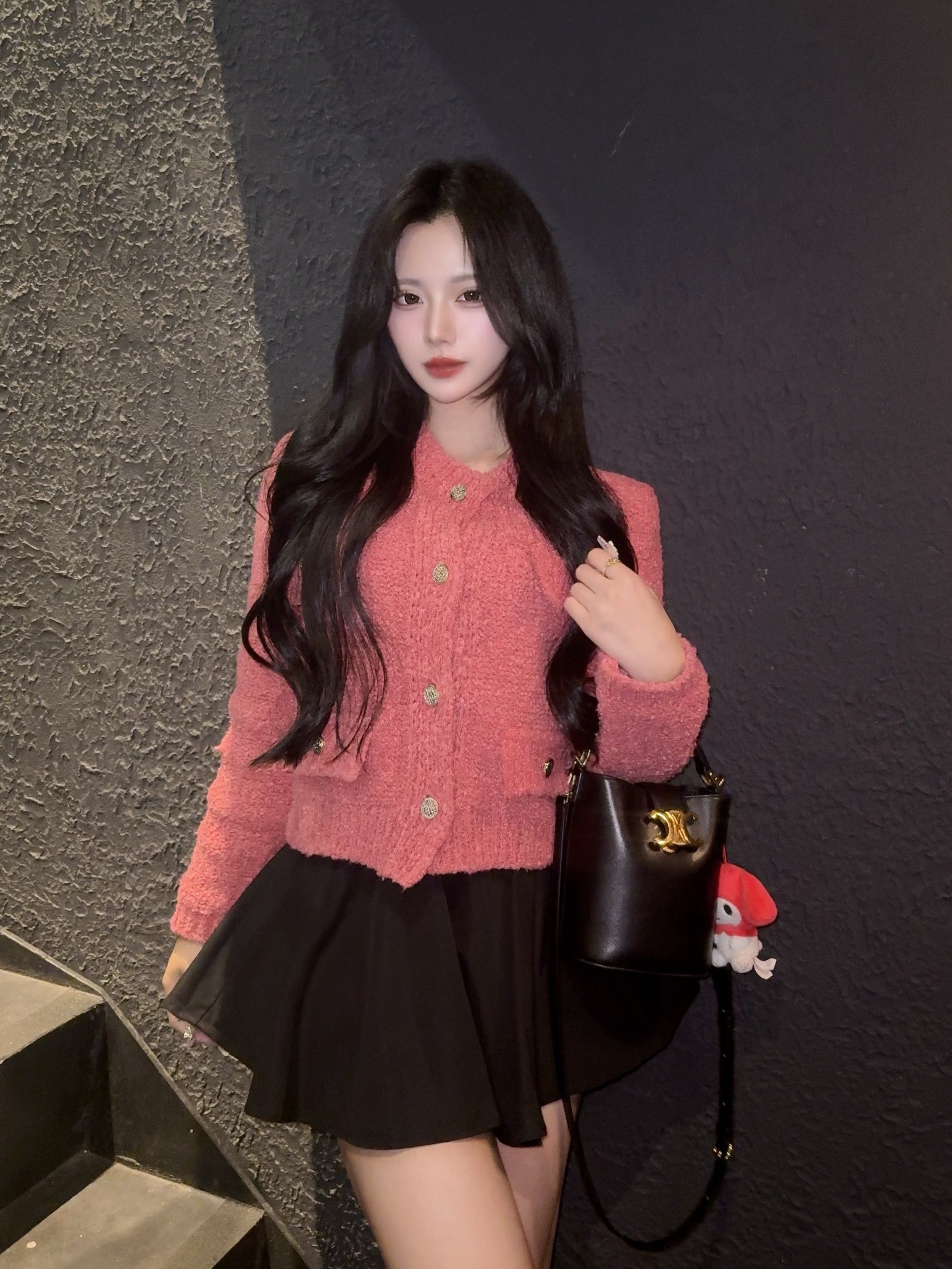 フロントボタンニットカーディガン KR13216