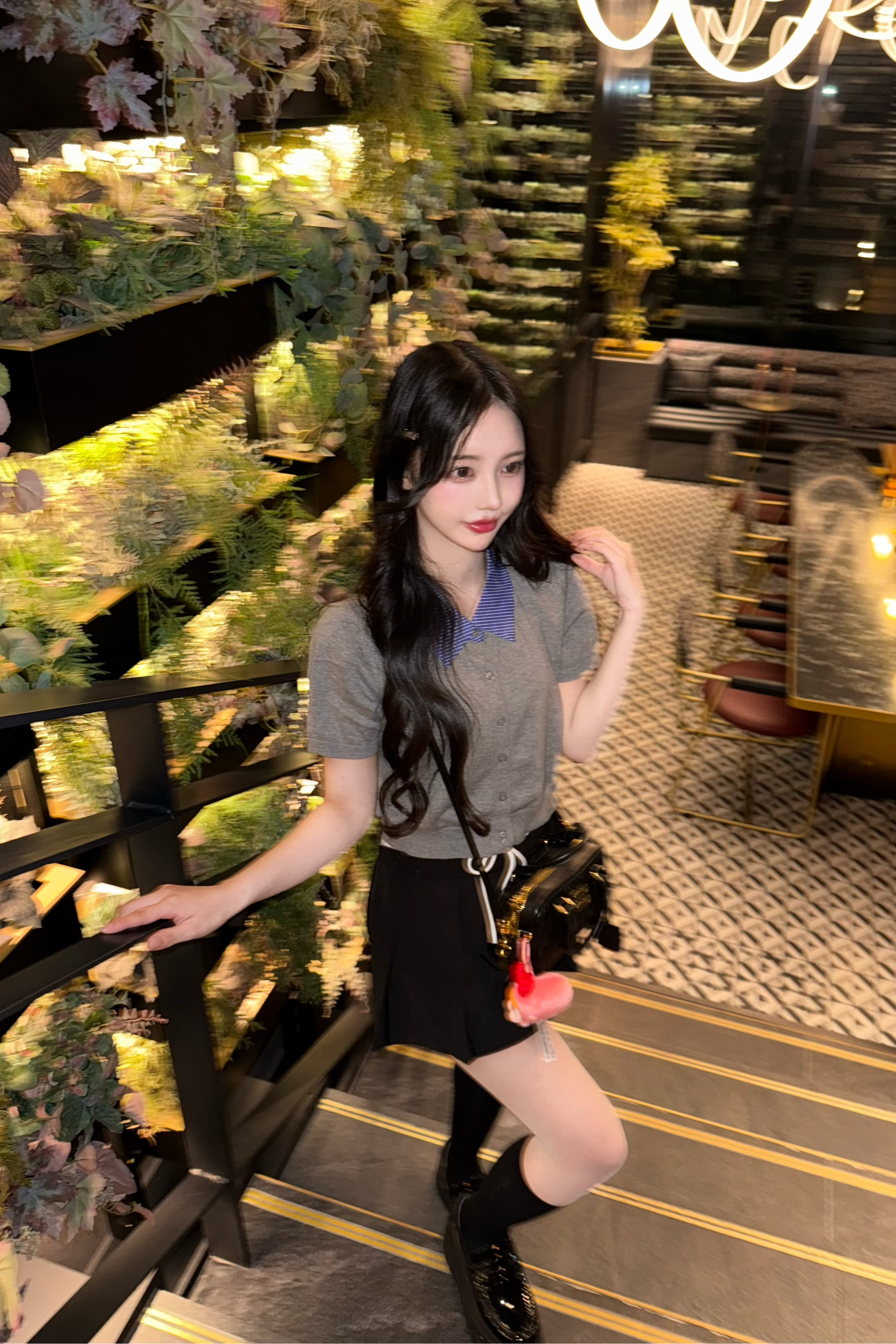 blue knit tops KR10204