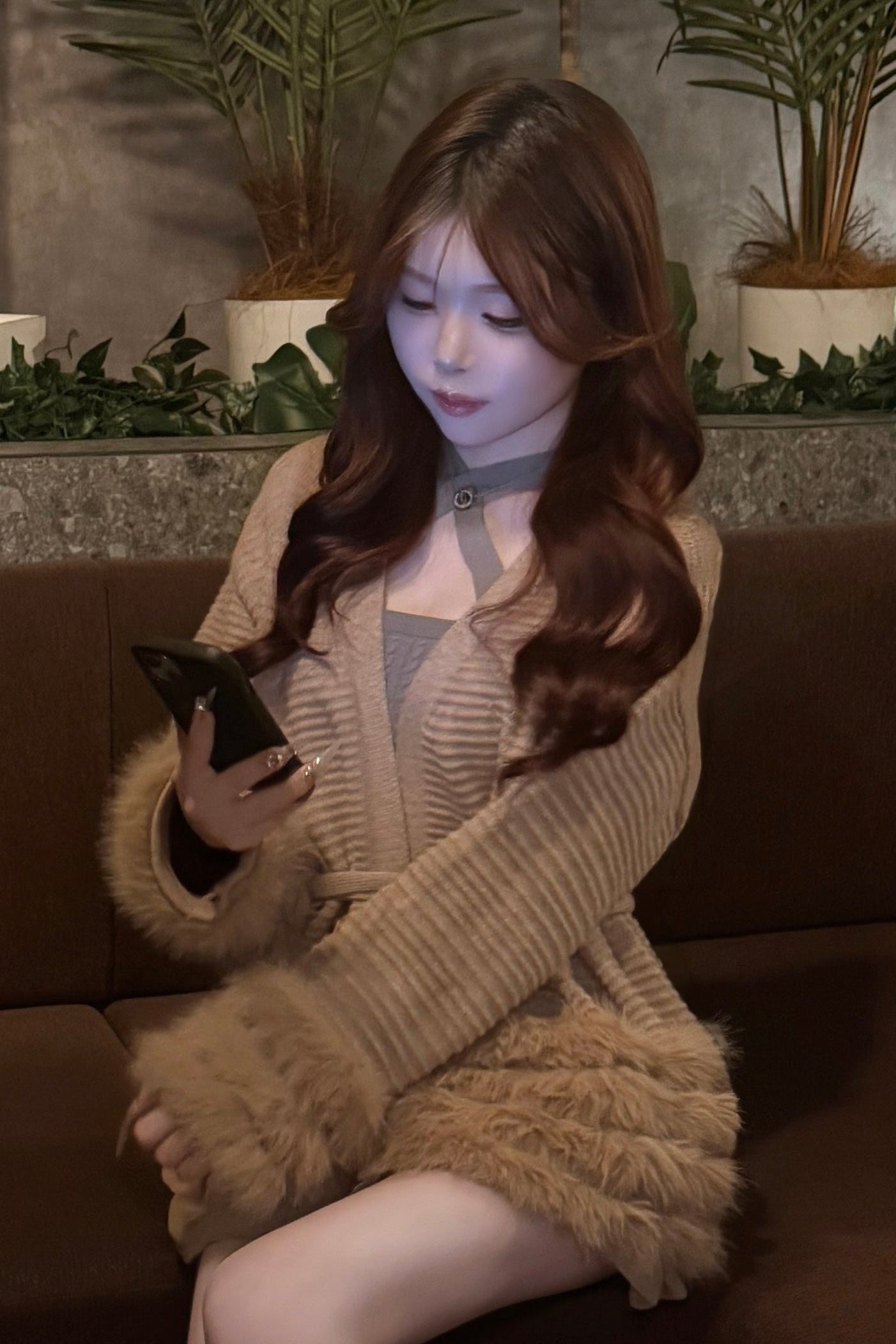 スリーブフェザーカーディガン KR30162