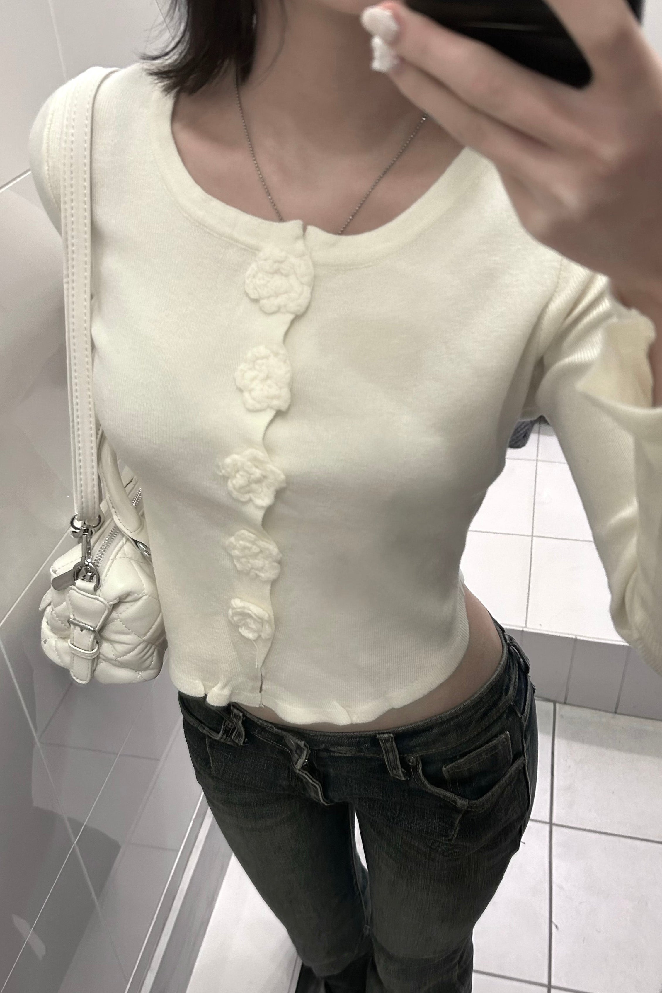 フロントモチーフニット KR13638