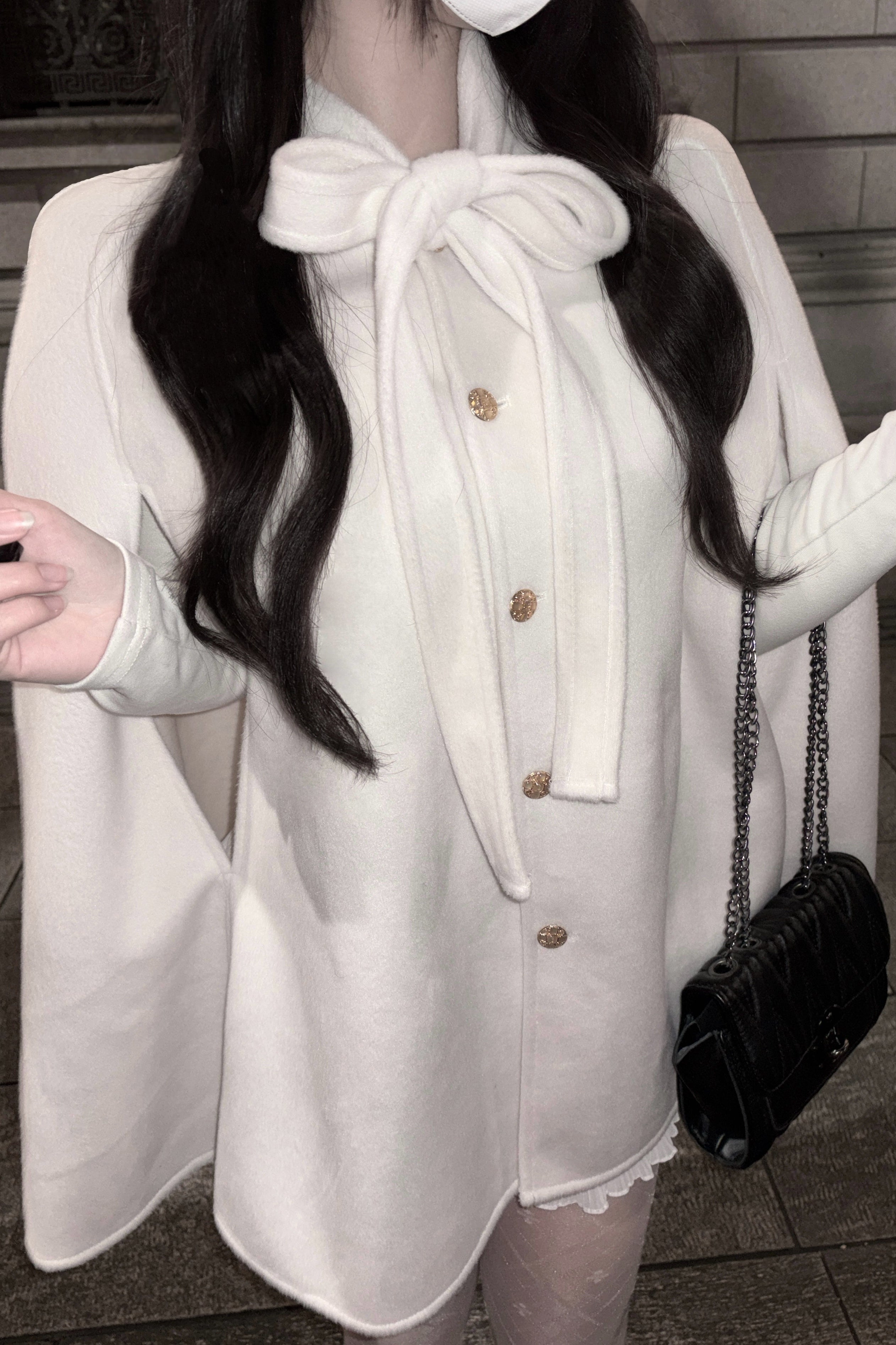 リボンケープコート KR30361