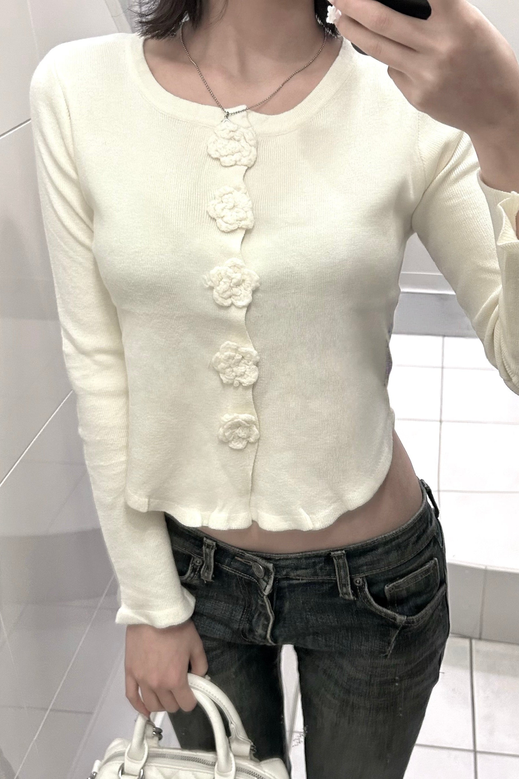 フロントモチーフニット KR13638