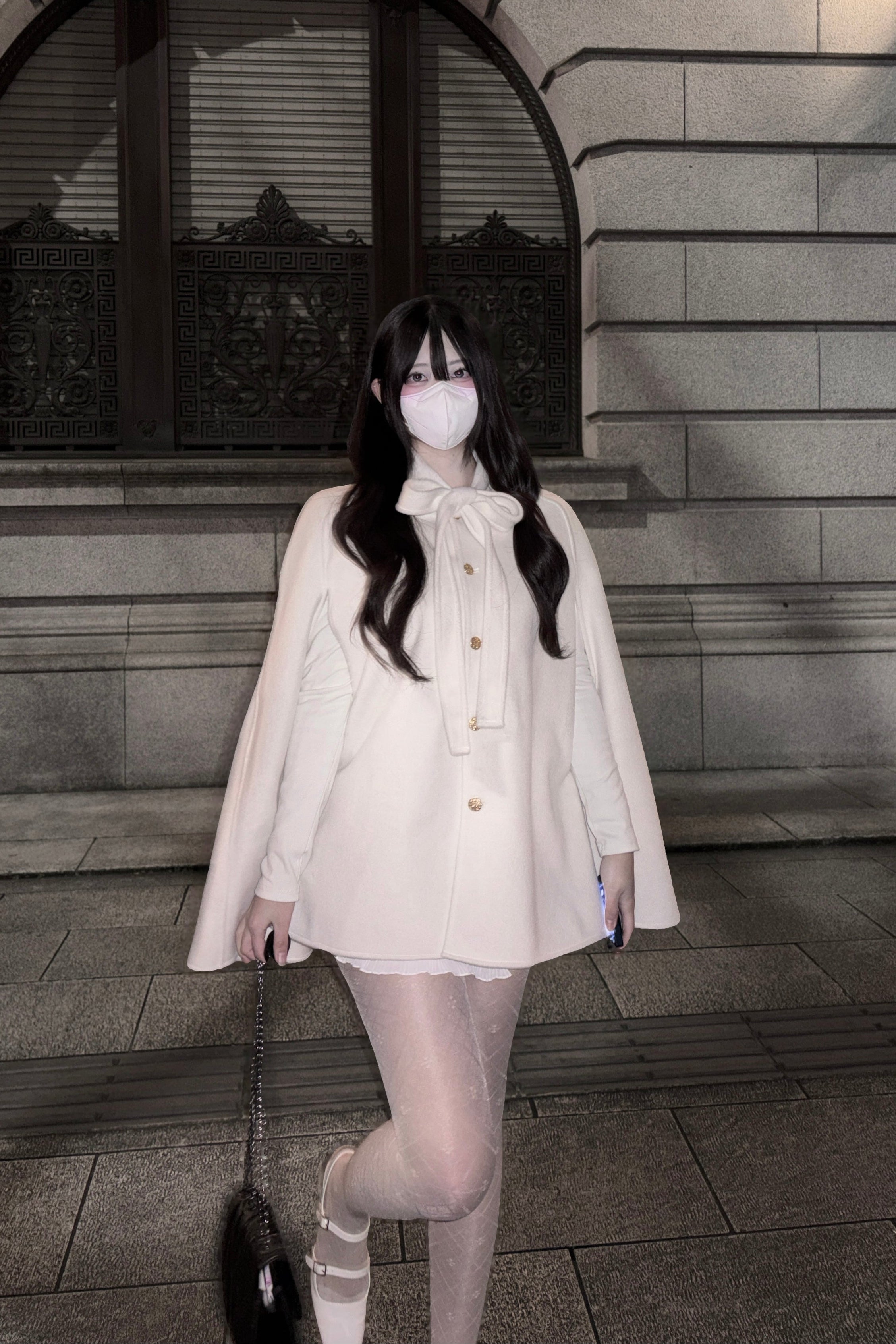 リボンケープコート KR30361