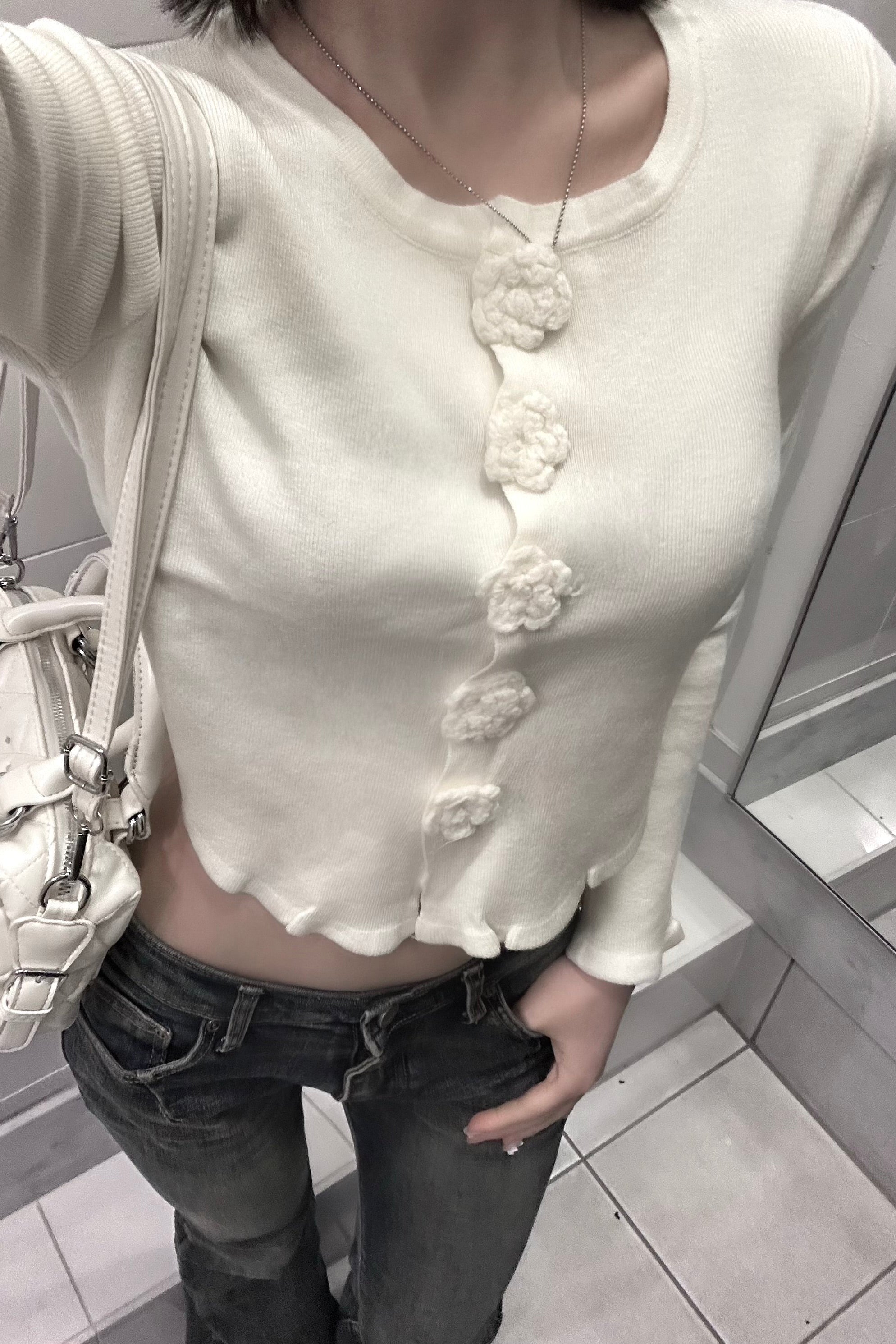 フロントモチーフニット KR13638