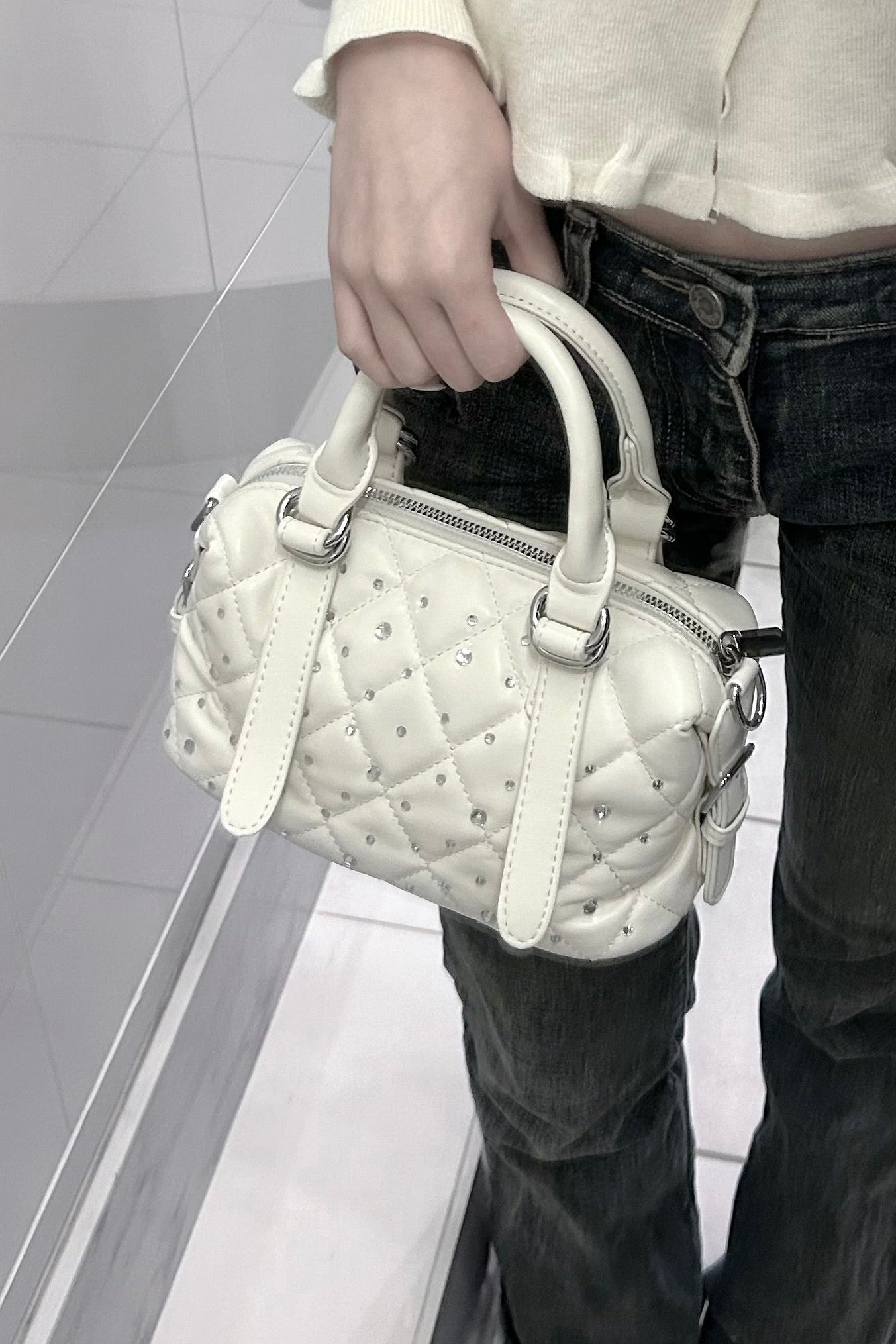 ラインストーンミニバッグ KR13640