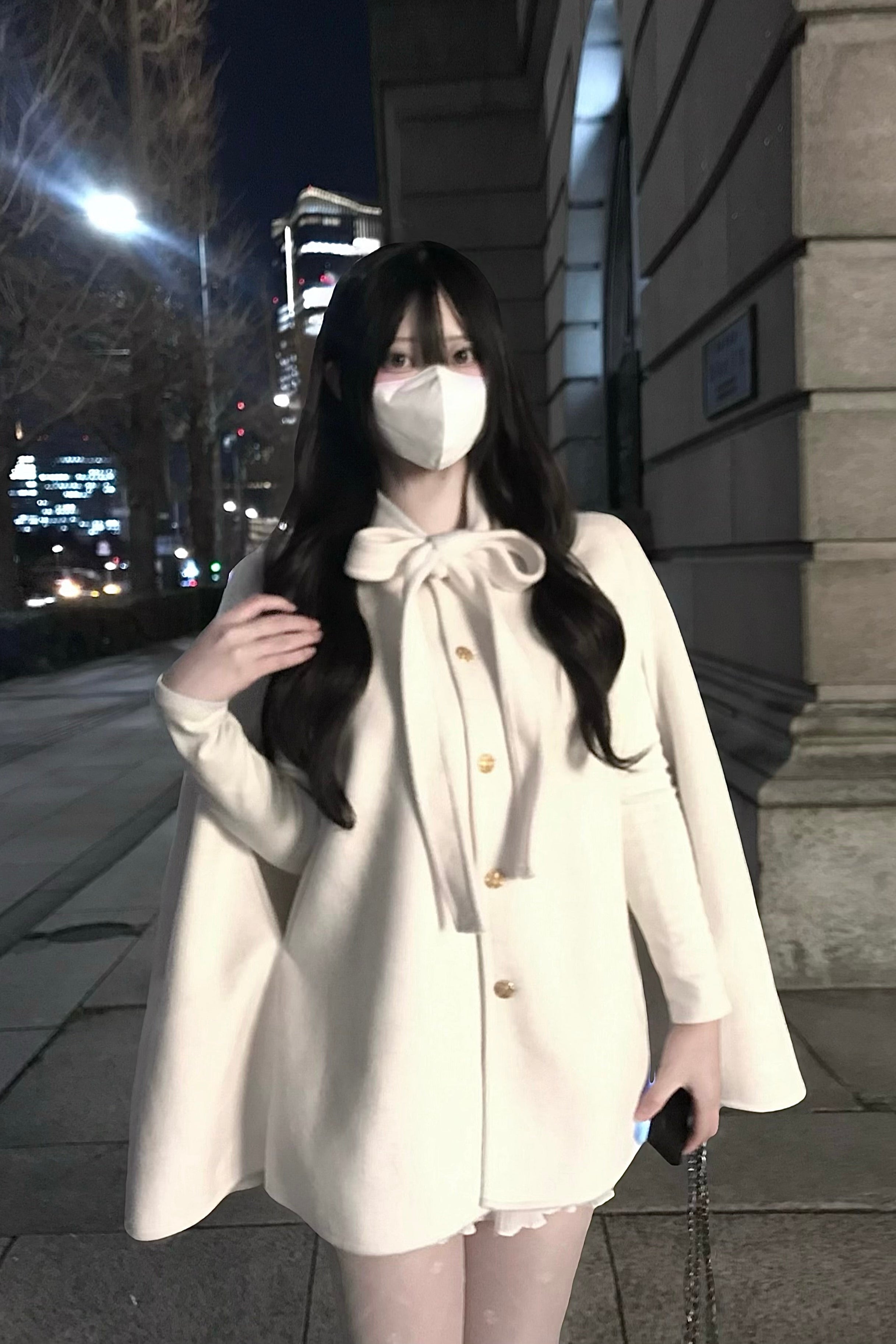 リボンケープコート KR30361