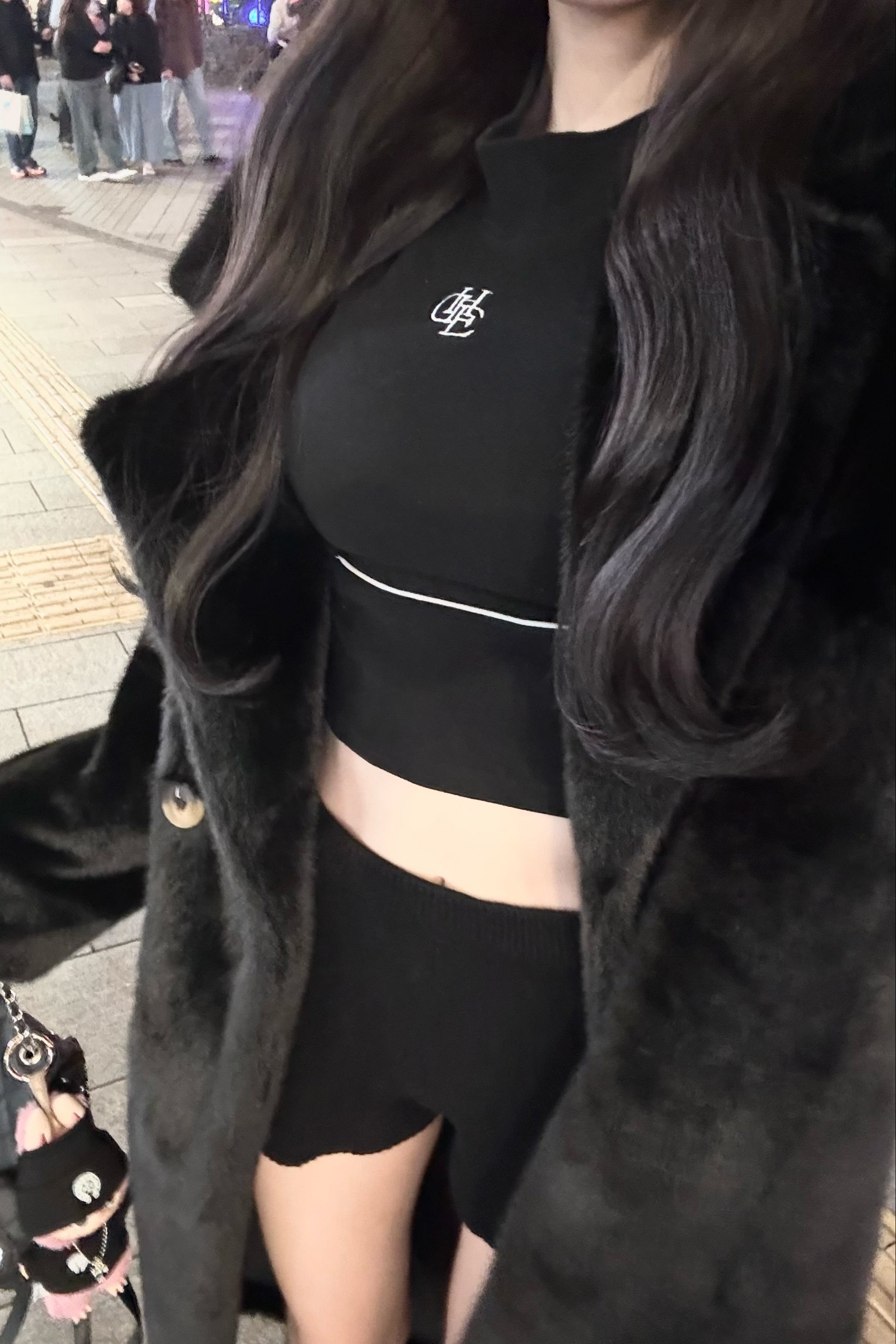 フェイクファーシャギーコート KR30184