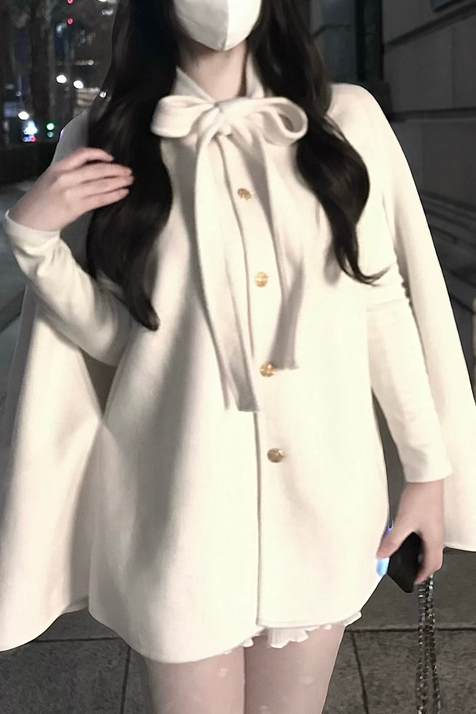 リボンケープコート KR30361