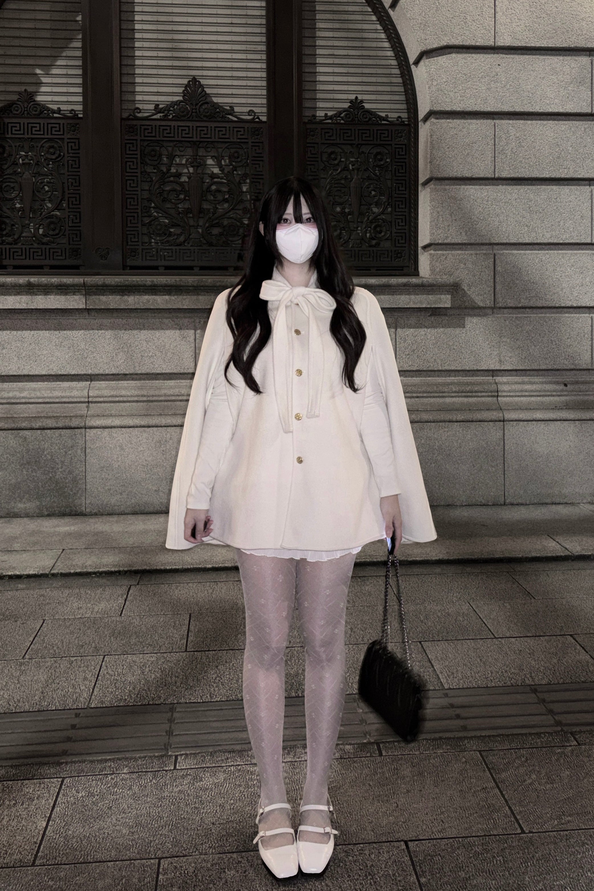 リボンケープコート KR30361