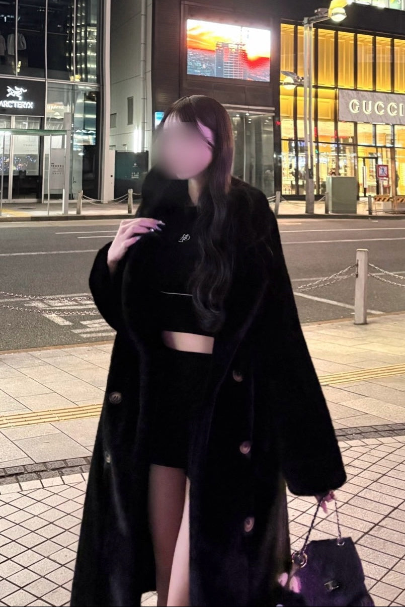 フェイクファーシャギーコート KR30184