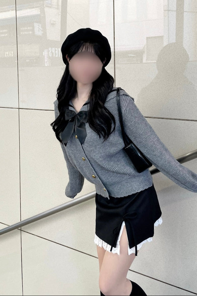 フロントリボンセーラーカーディガン KR13741