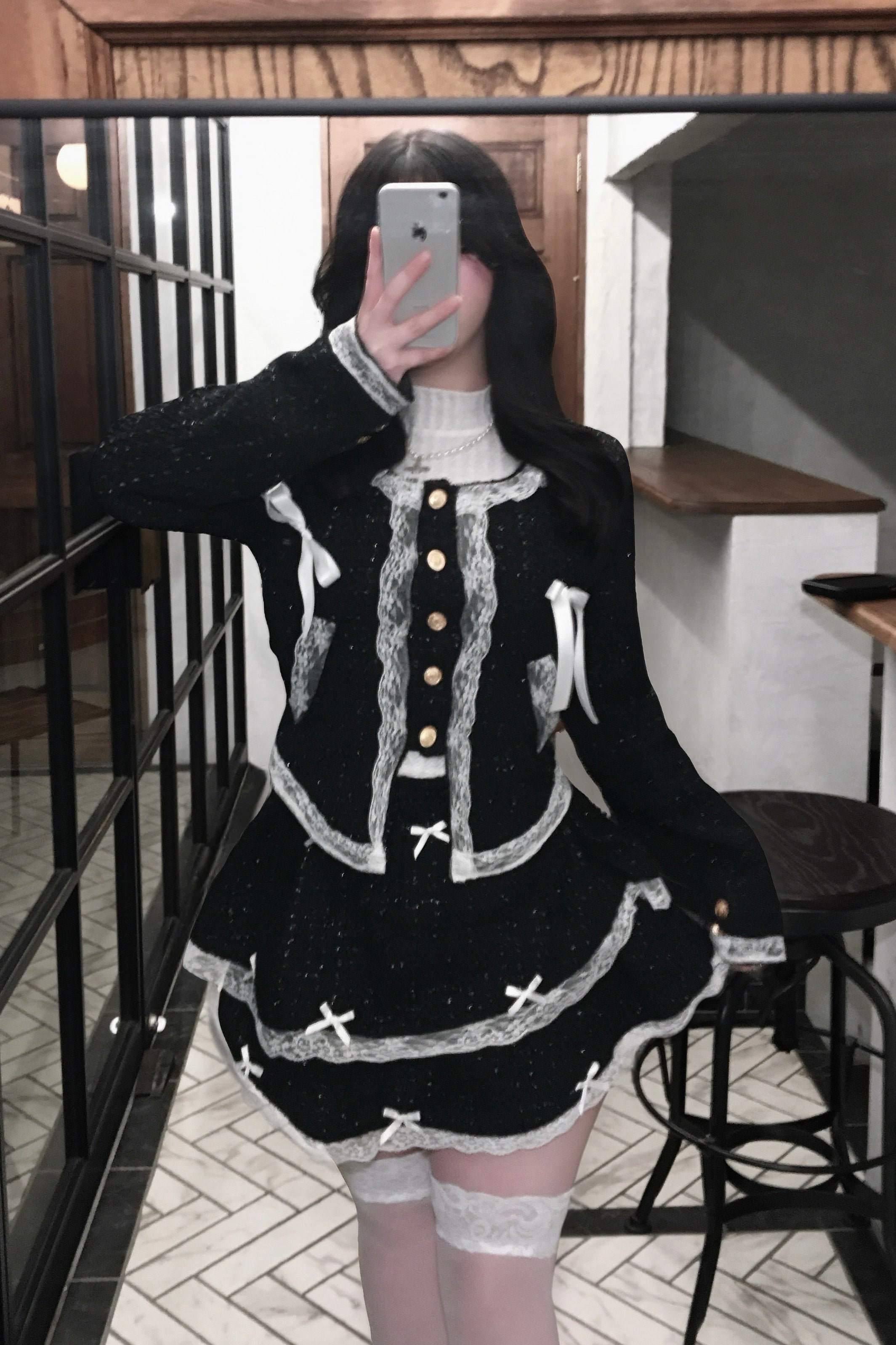 ラメツイードデザインセットアップ KR30321