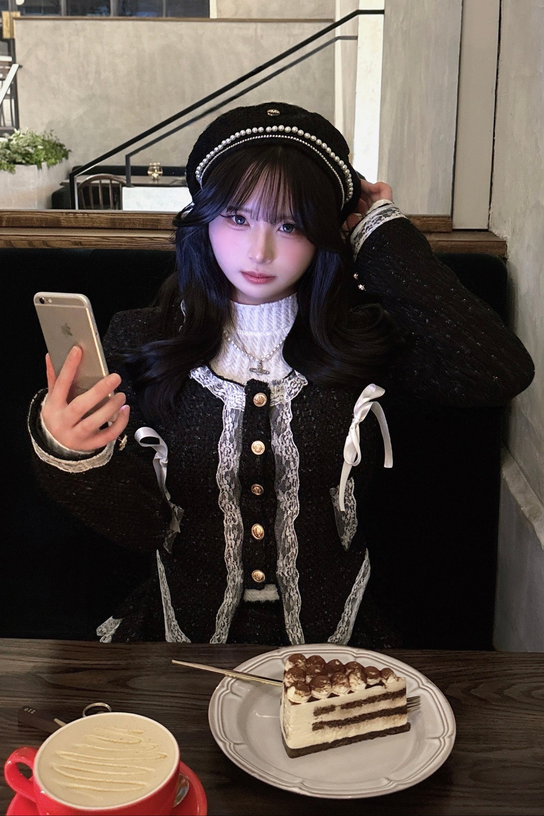 ラメツイードデザインセットアップ KR30321