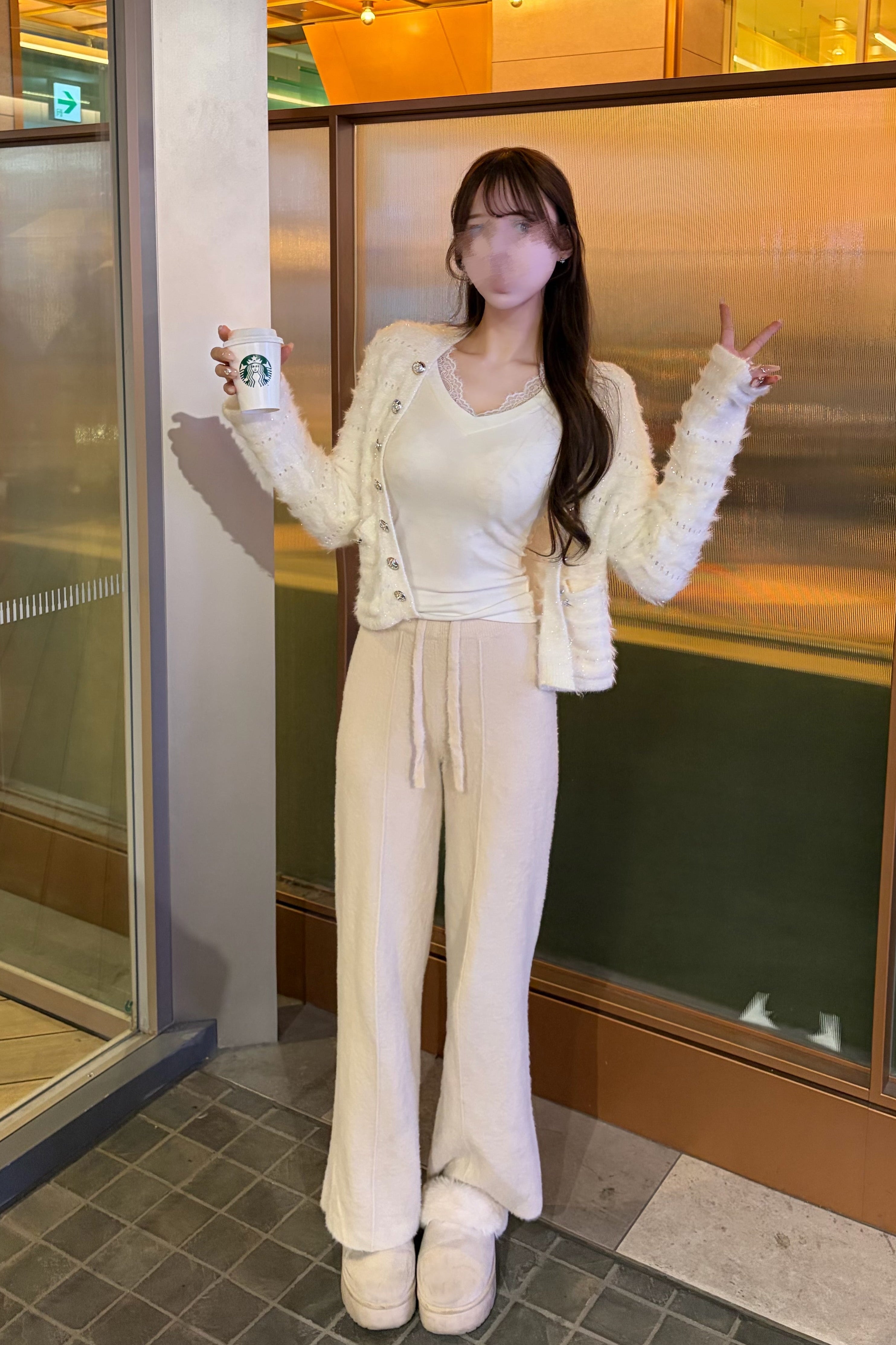 ベーシックニットパンツ KR13817