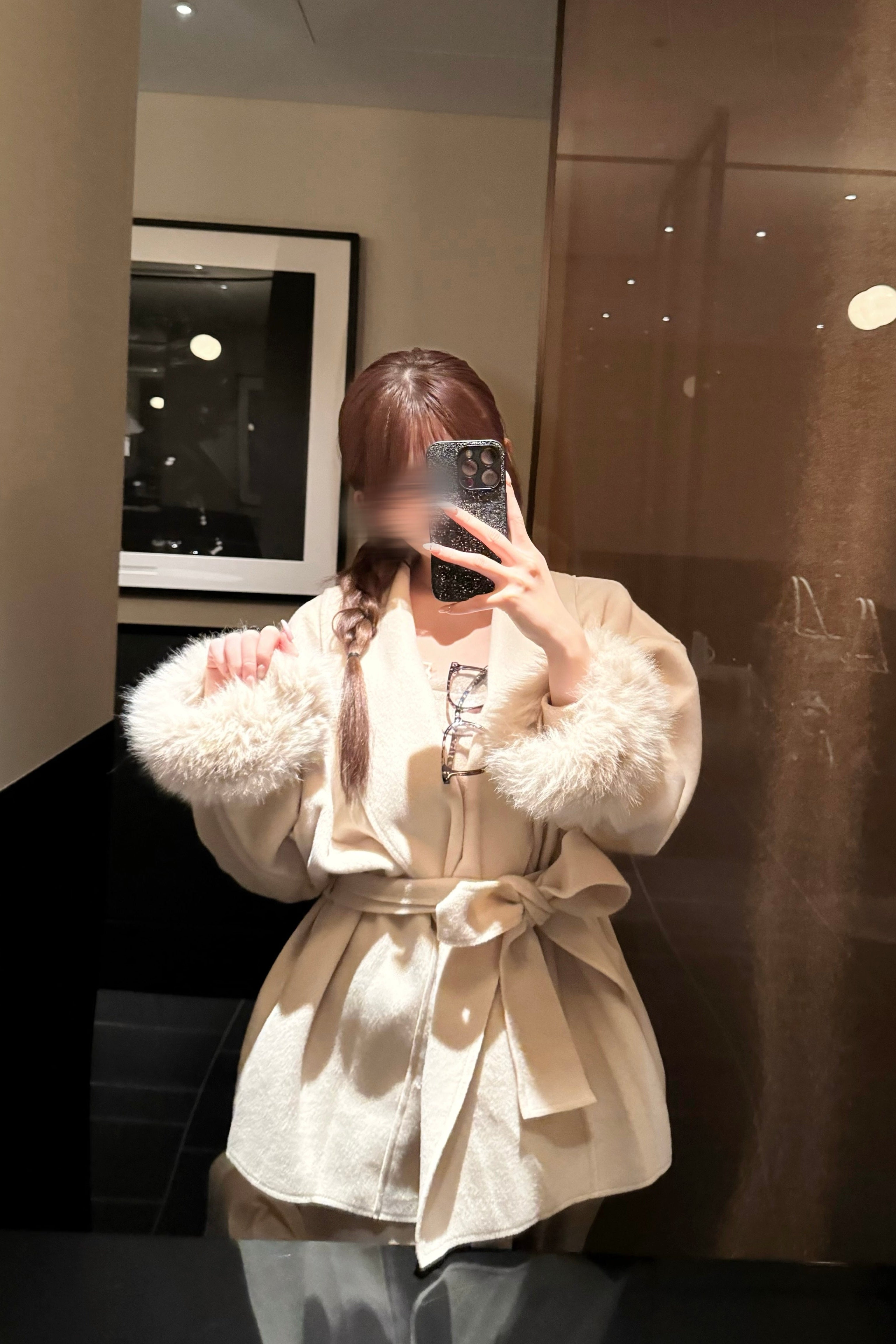 ラグジュアリーファーコート KR12568