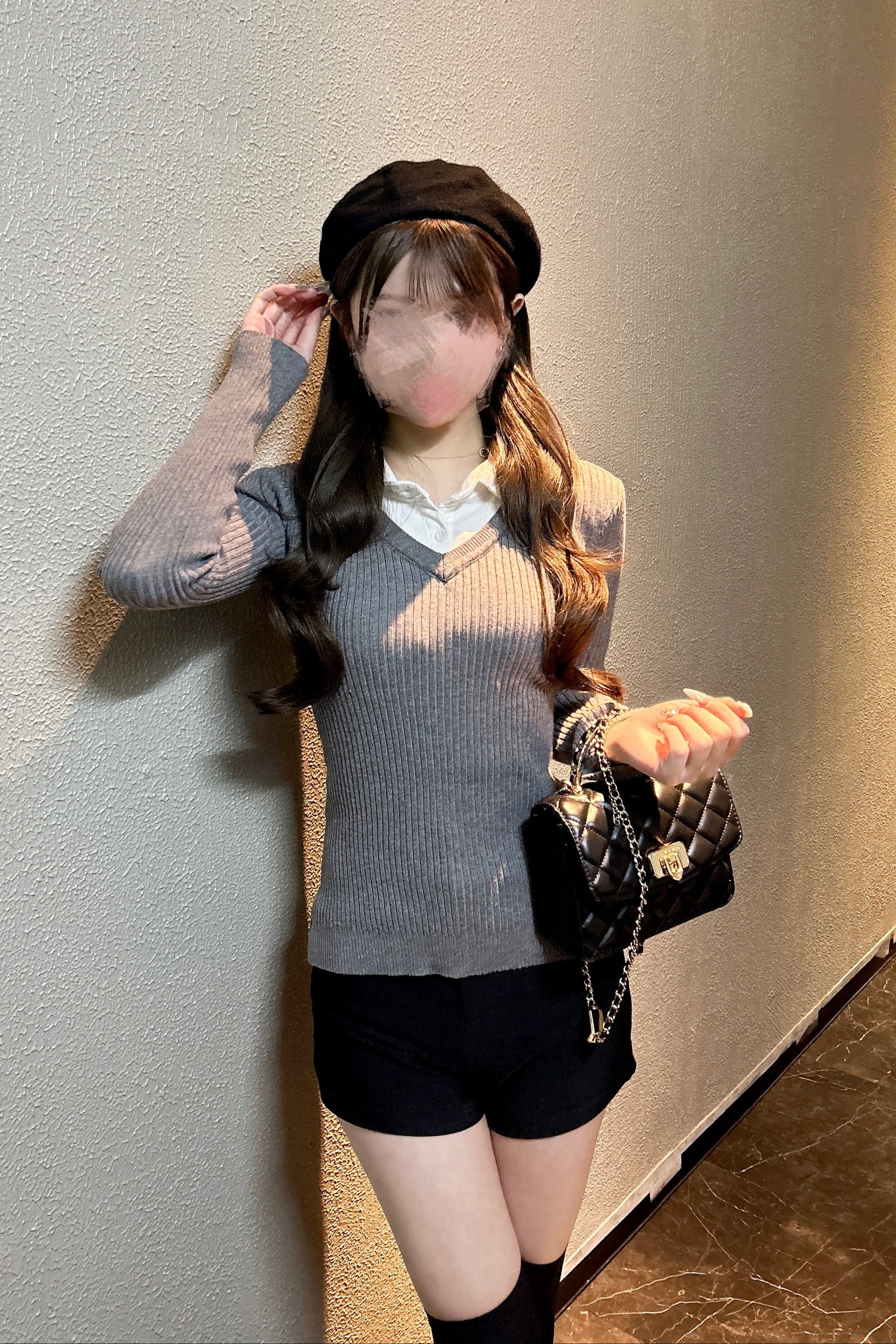 シャツレイヤードニット KR13379