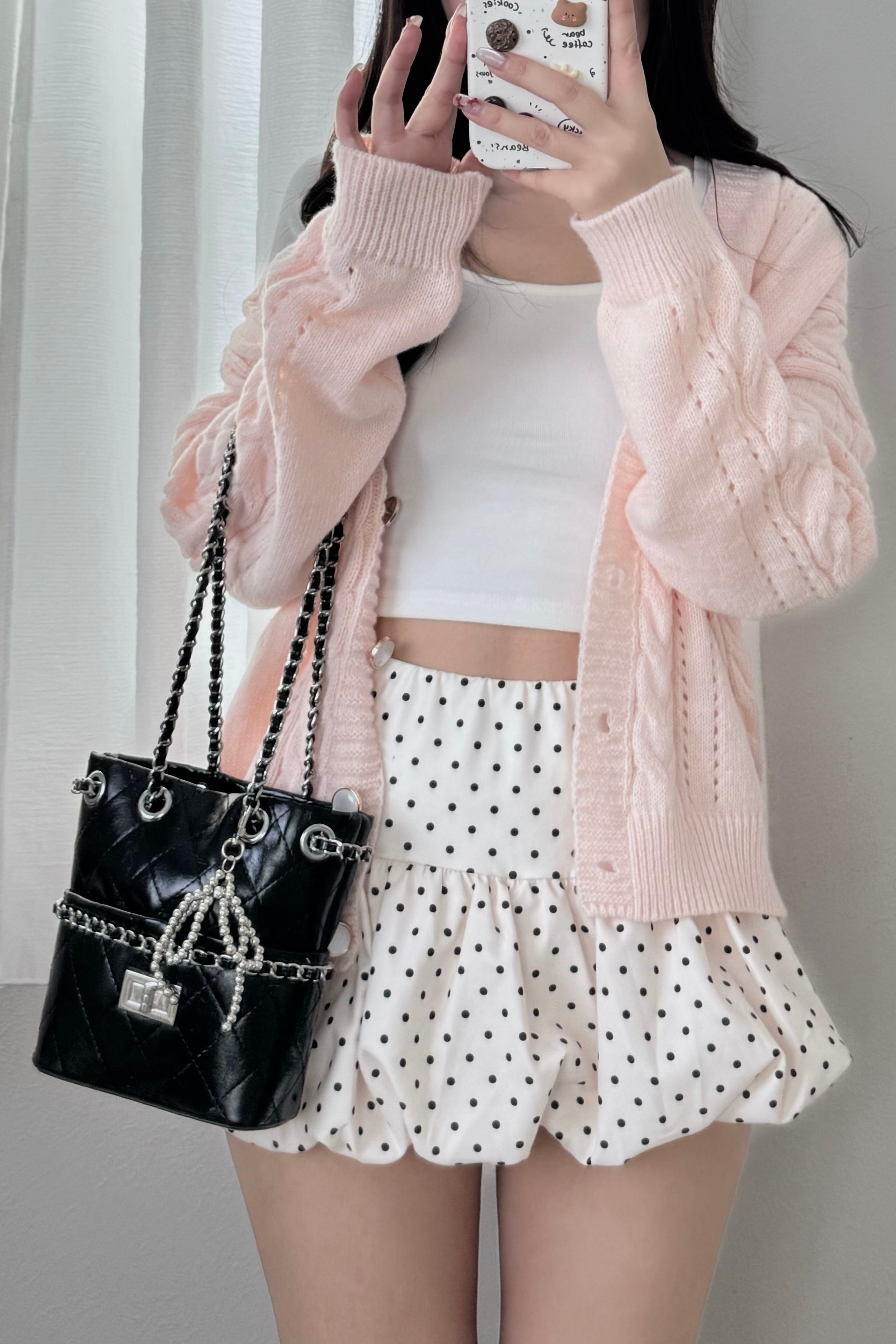 キルティングチャームバッグ KR13704