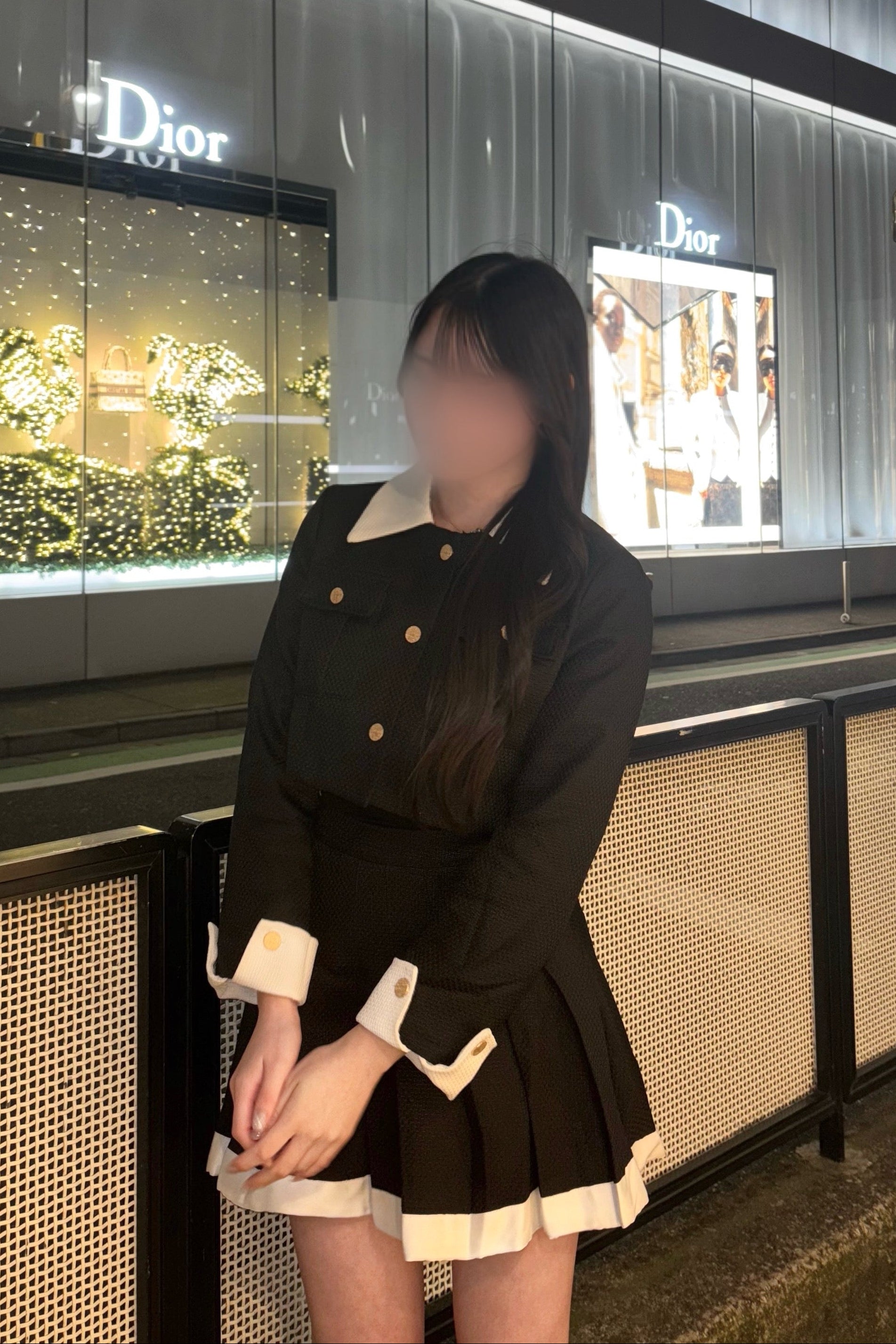 バイカラークロップドセットアップ KR30100