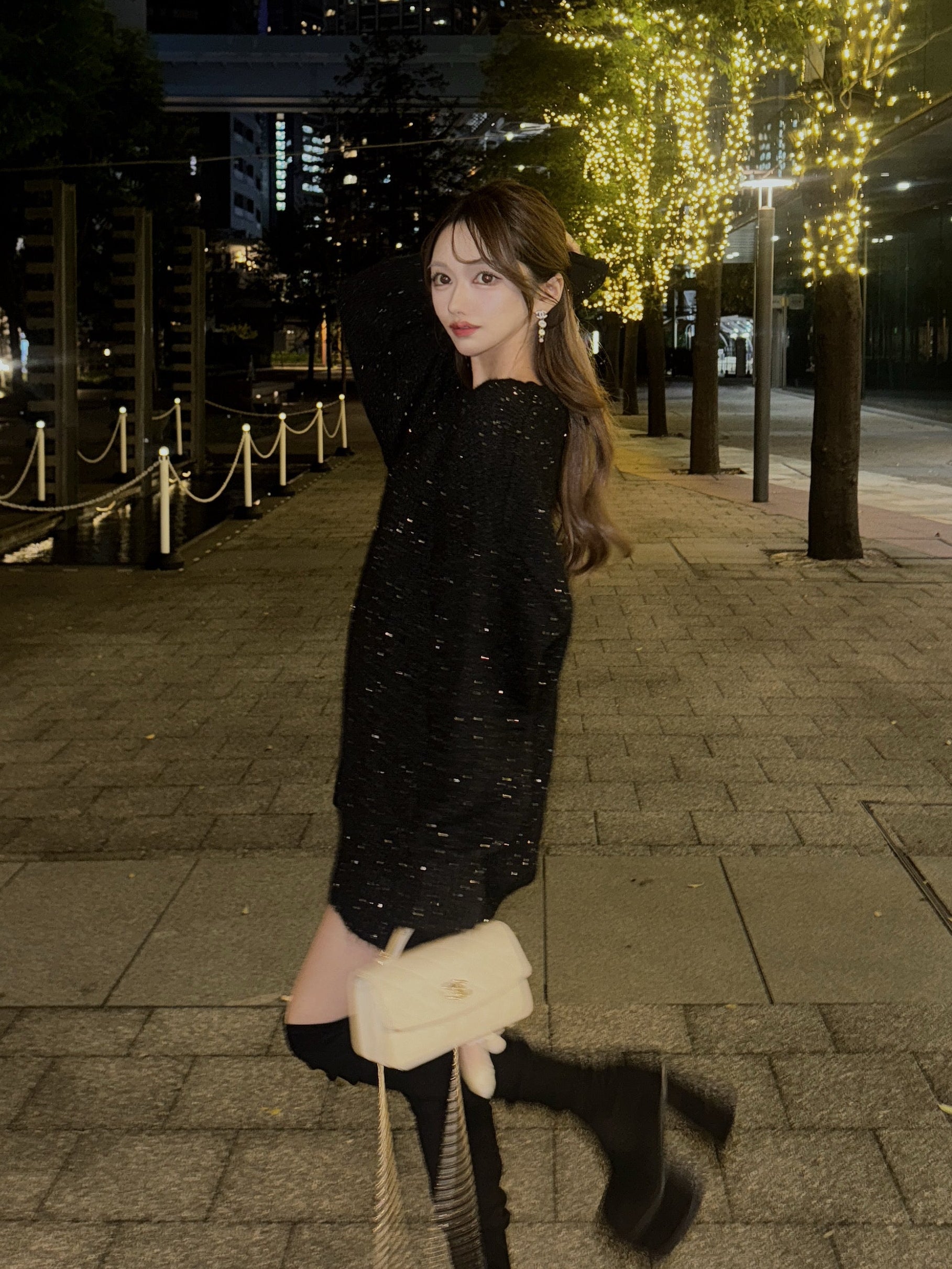 オーバーサイズキラキラカーディガン KR13661