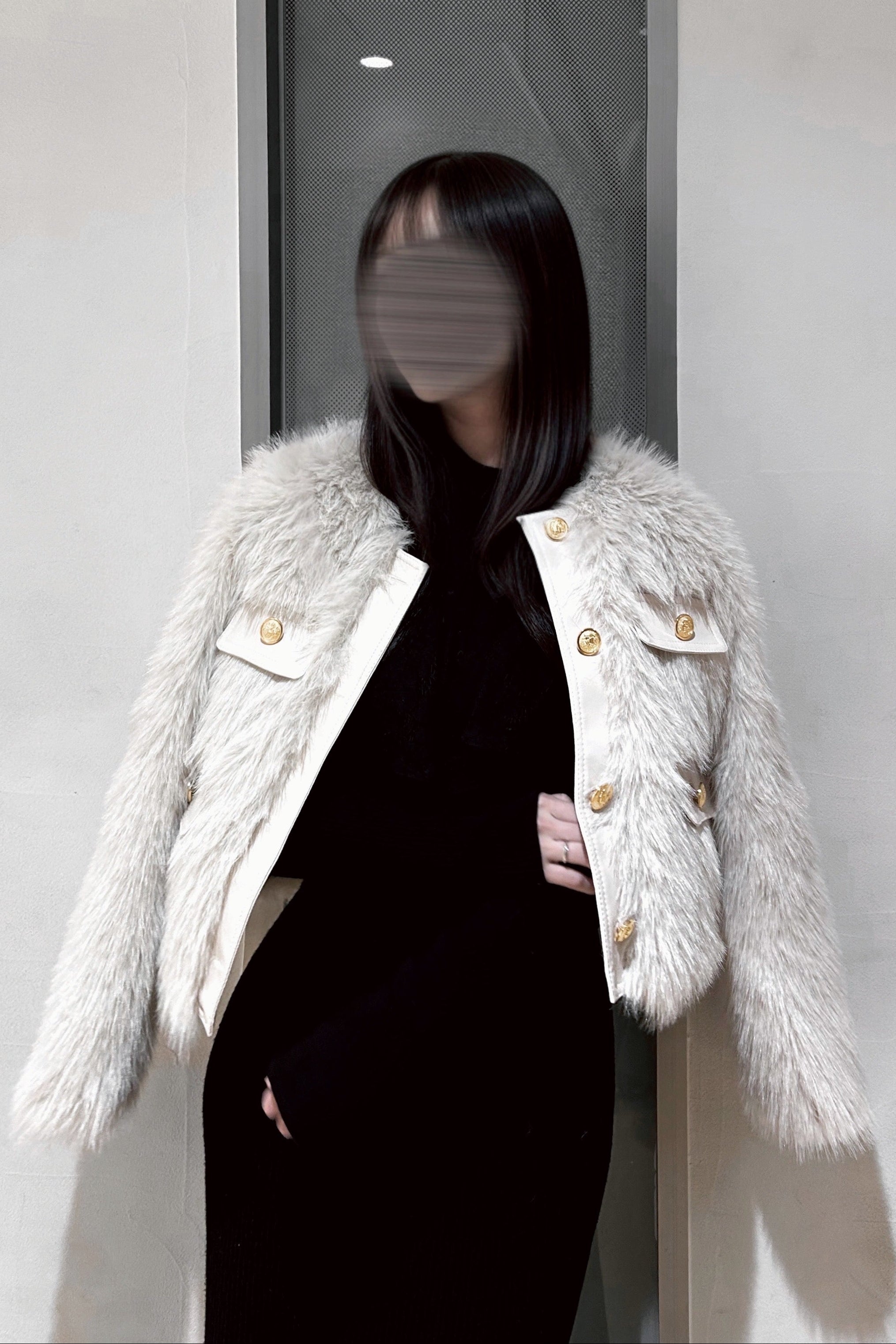 フェイクファーエレガントコート KR30212