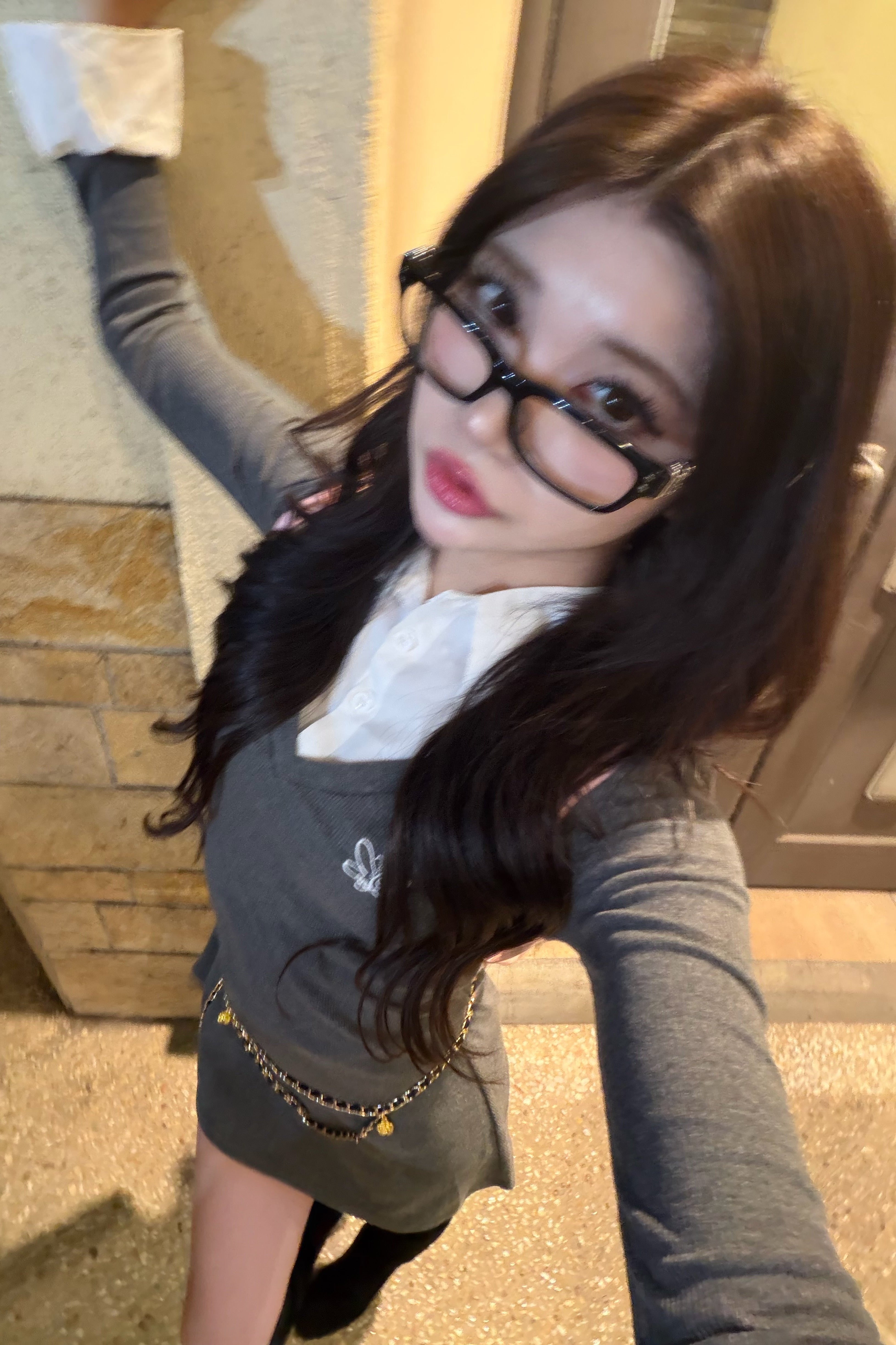 シャツレイヤードワンピース KR13051