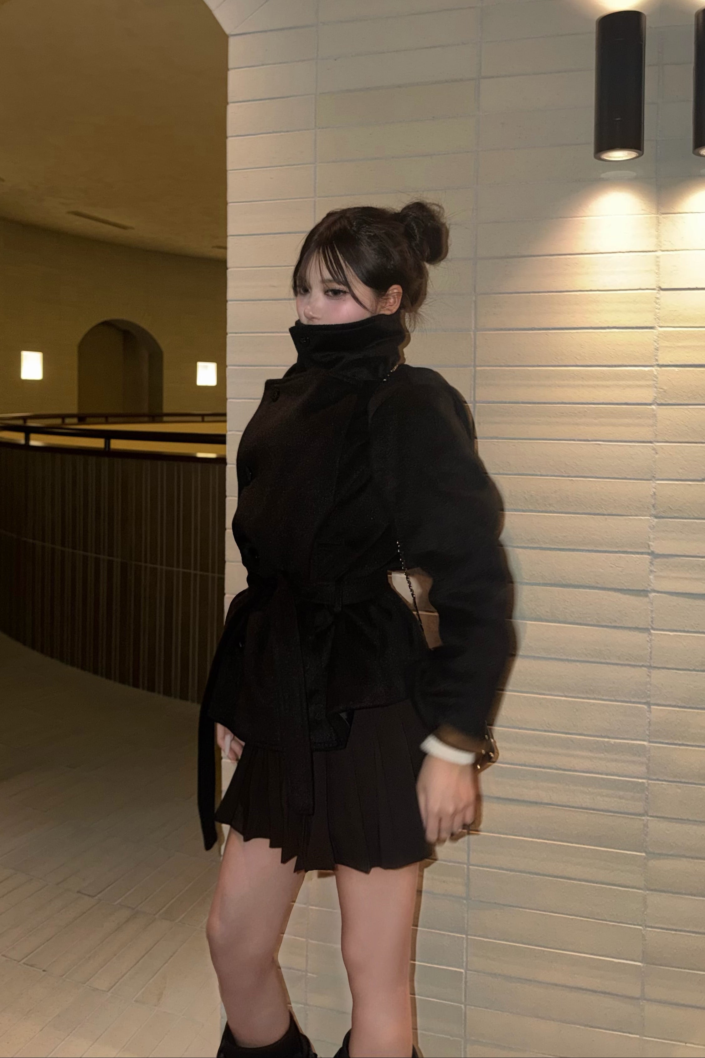 モードスタンドネックコート KR30381