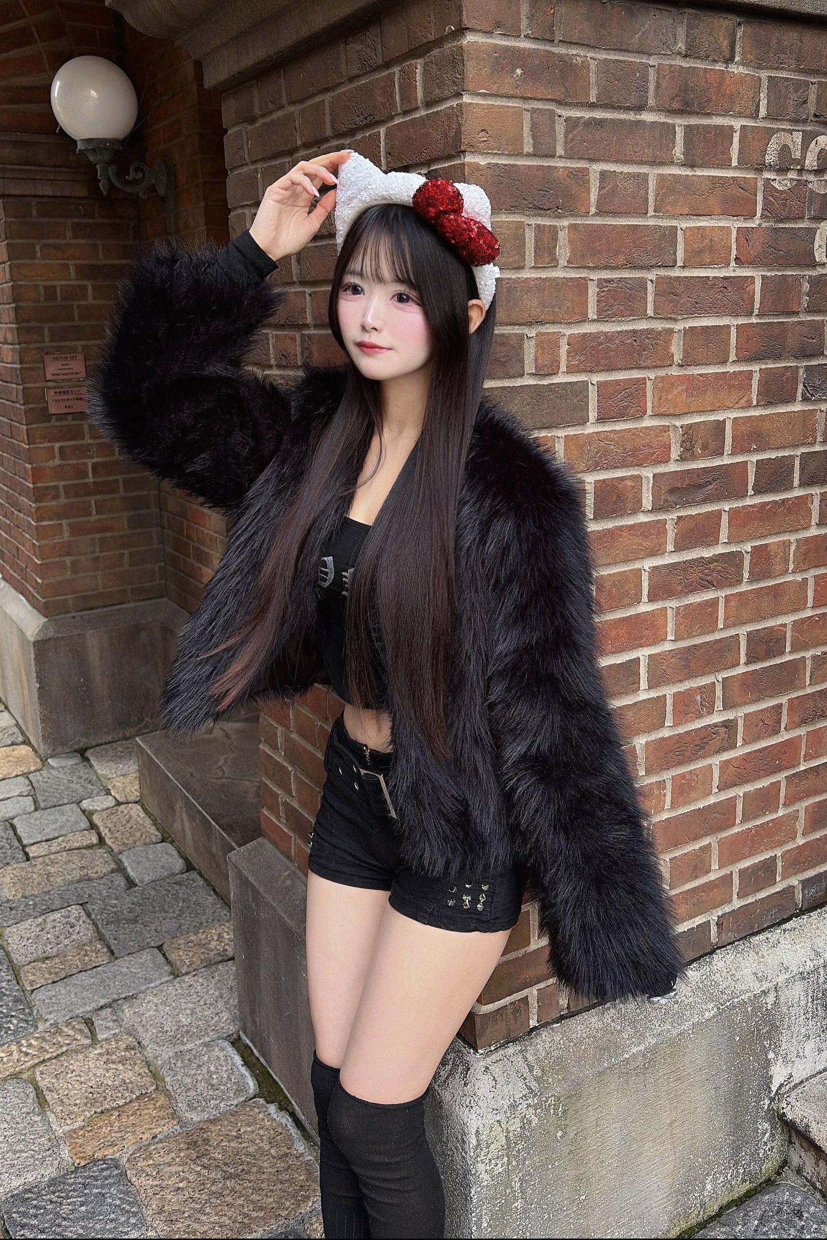 フェイクファーコート KR30206