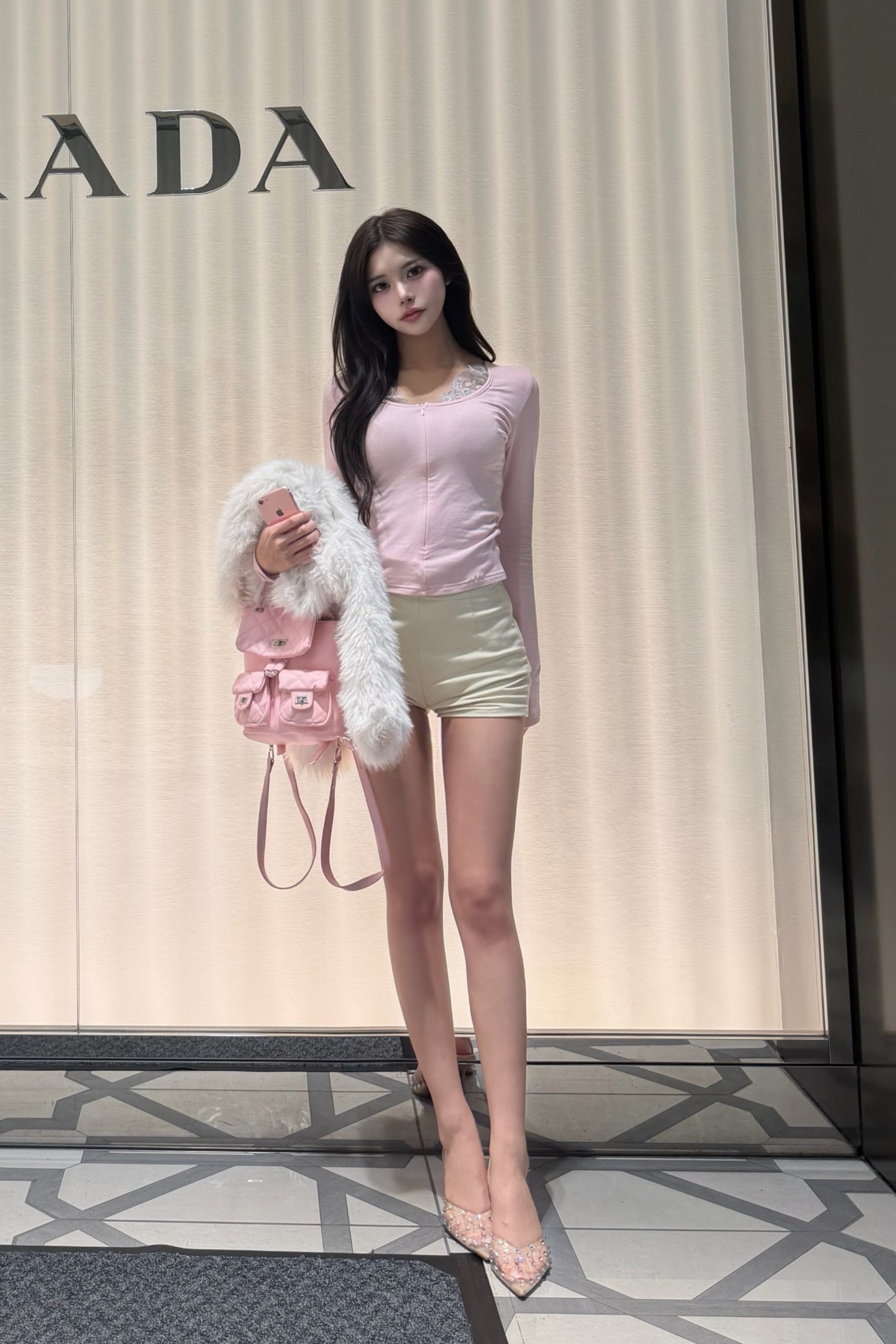 レースデザインカットソー KR13050