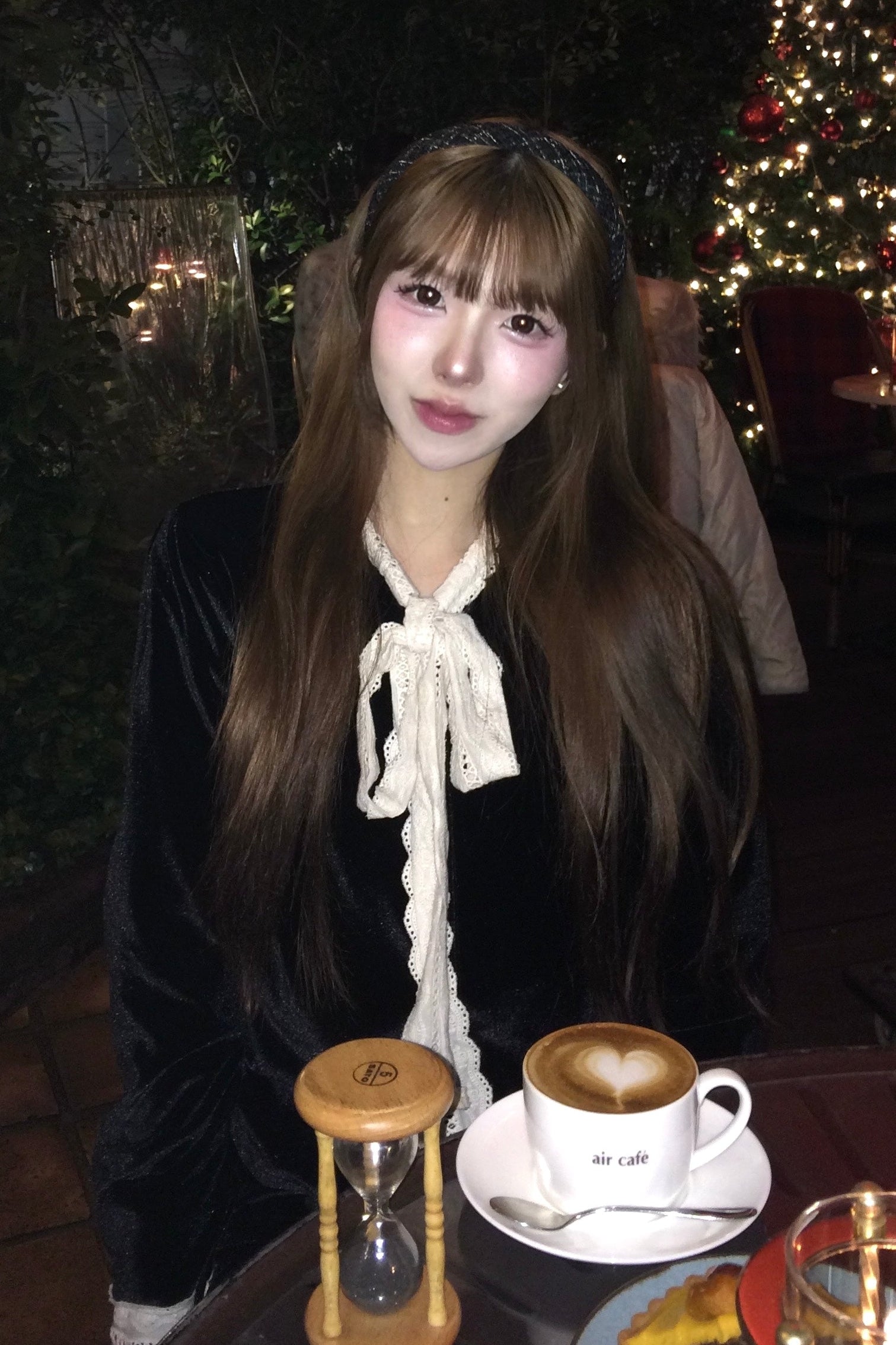 フレンチリボンベロアワンピース KR12427