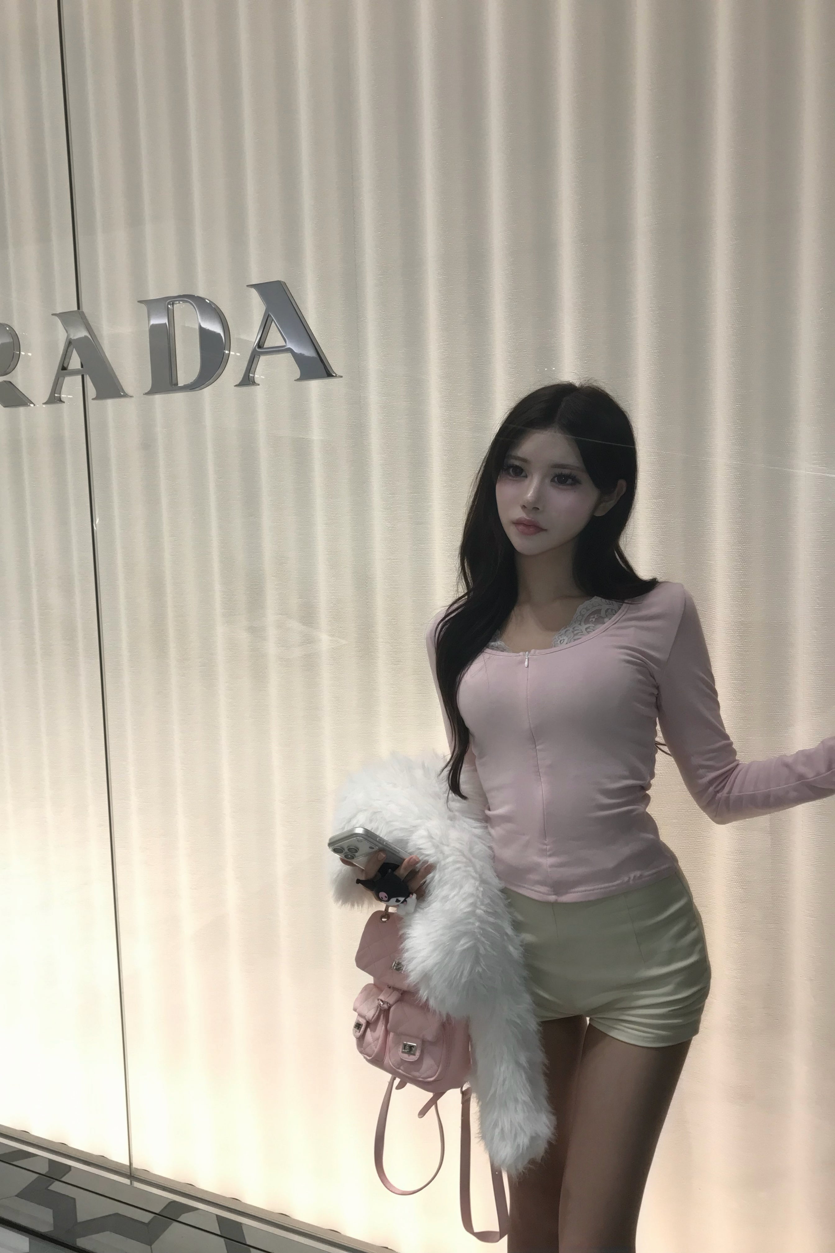 レースデザインカットソー KR13050