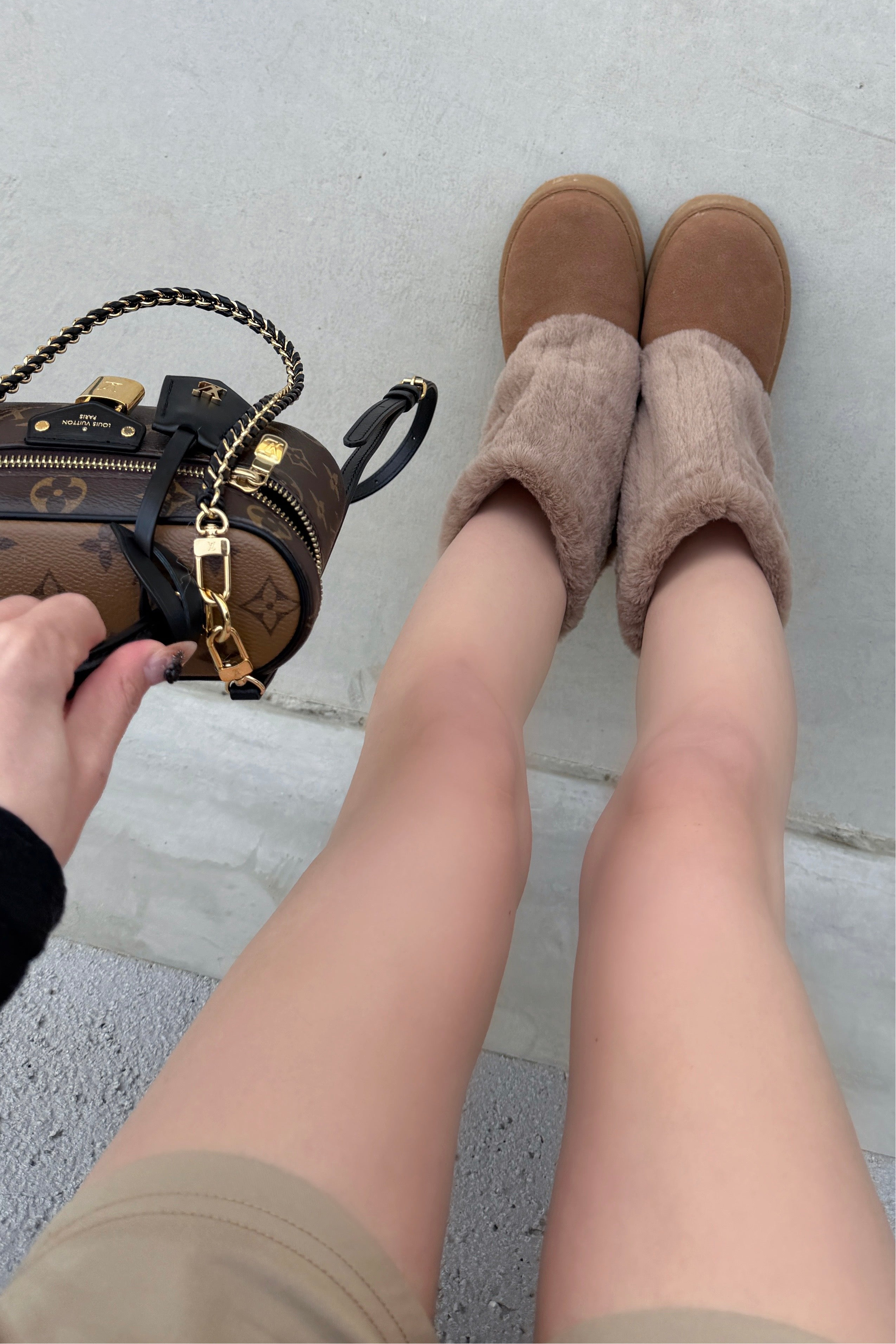 ルーズファーブーツ KR12476