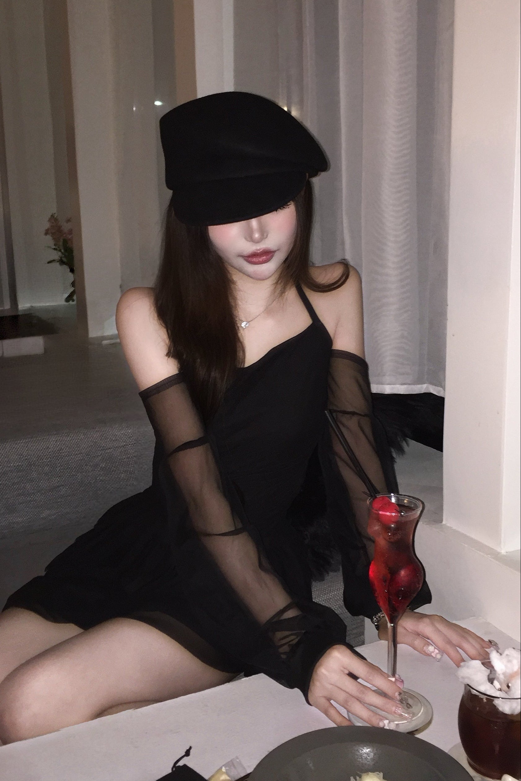 シアースリーブワンピース KR14549