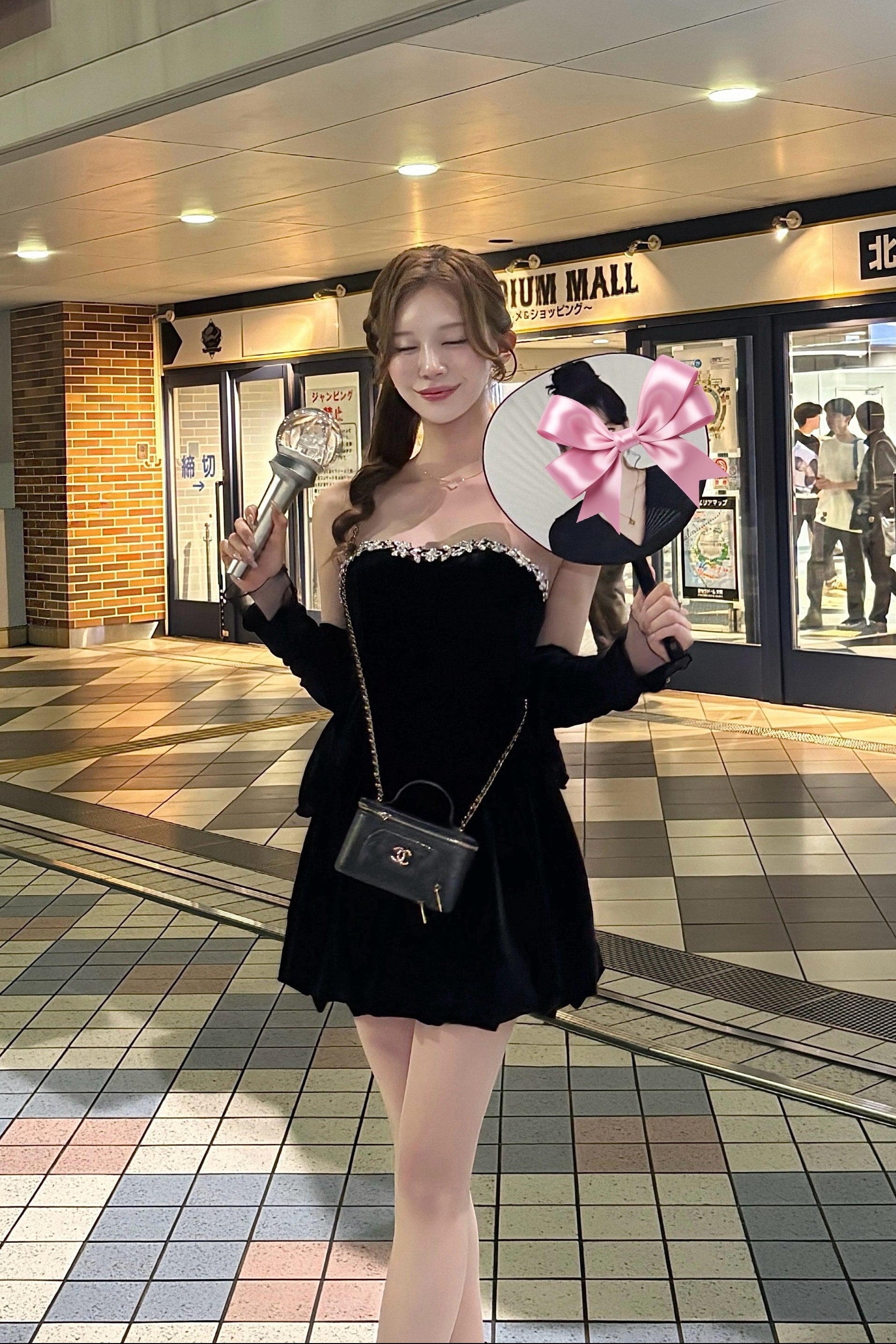 ビジューベアトップミニワンピース KR14478