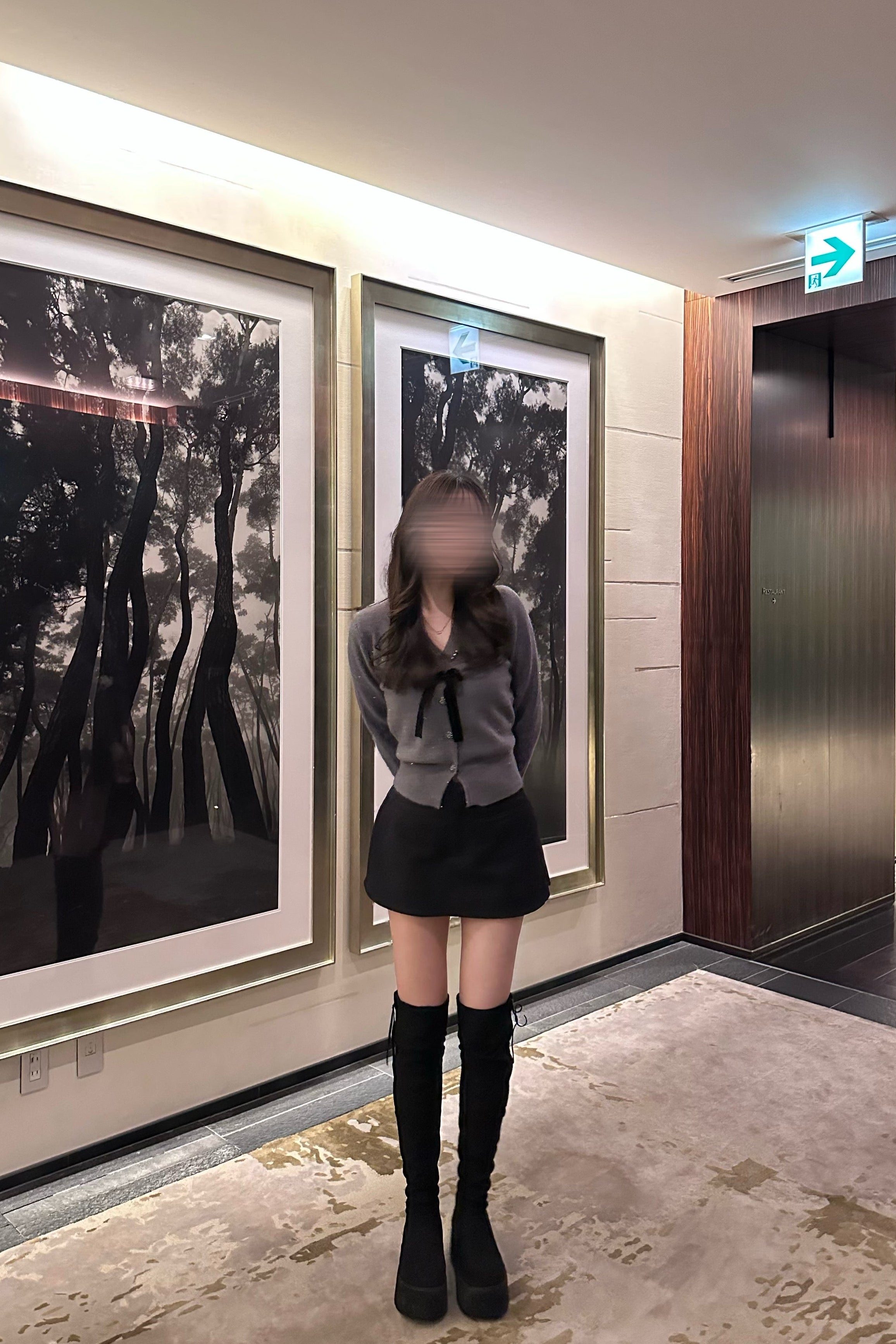 ラメリボンカーディガン KR13515