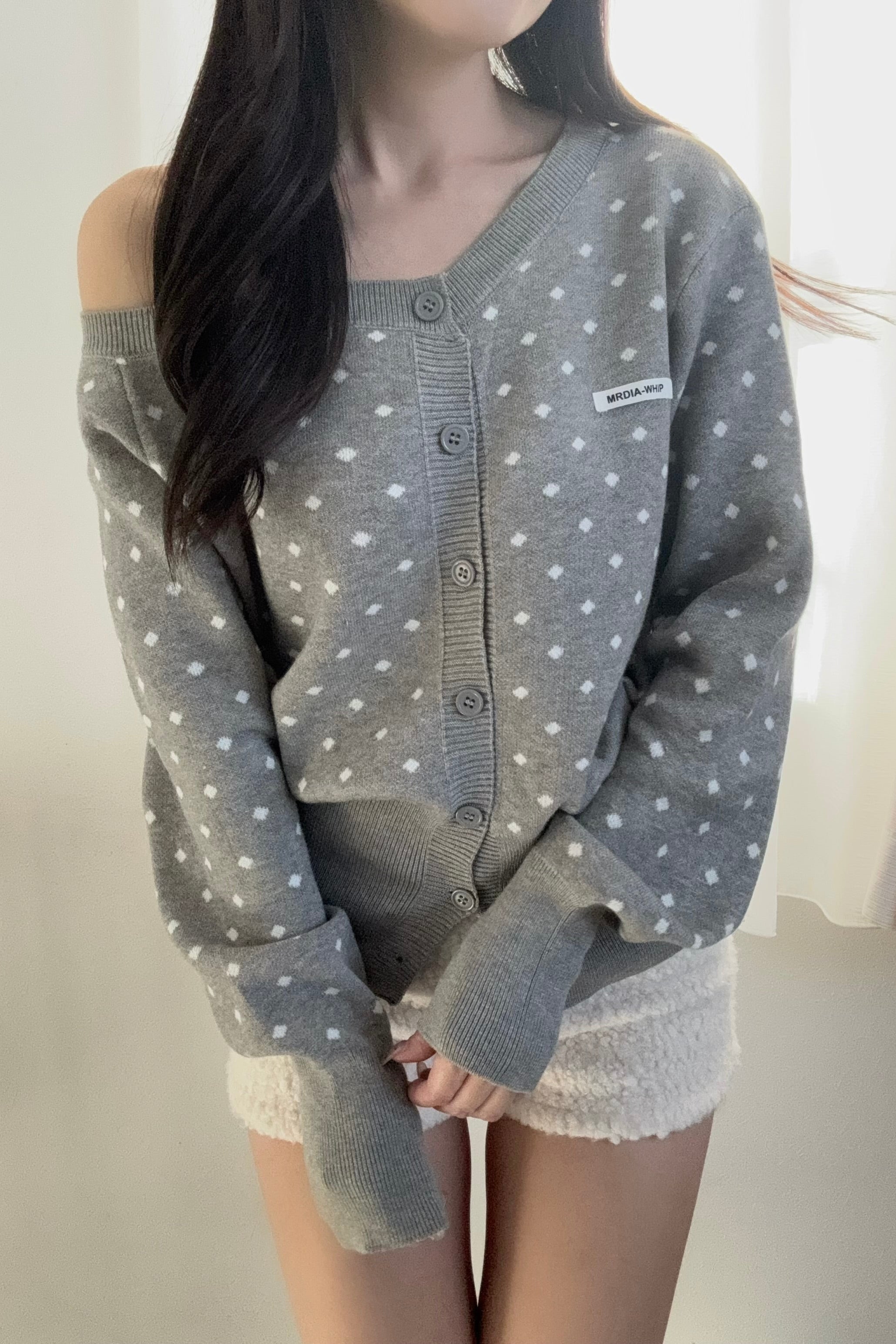 ドットワンショルニット KR13699