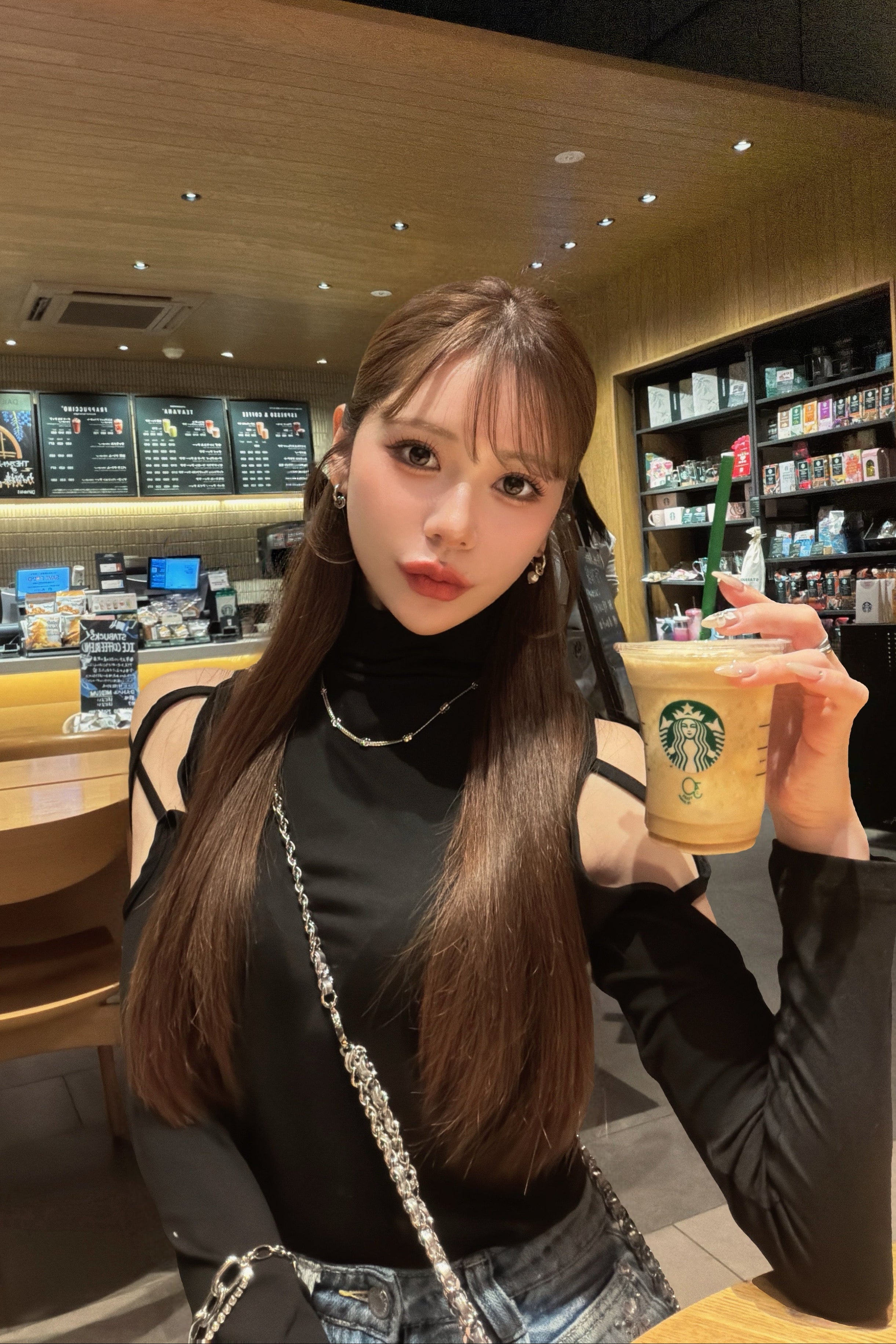 ショルダーロンハイネックTシャツ KR14642