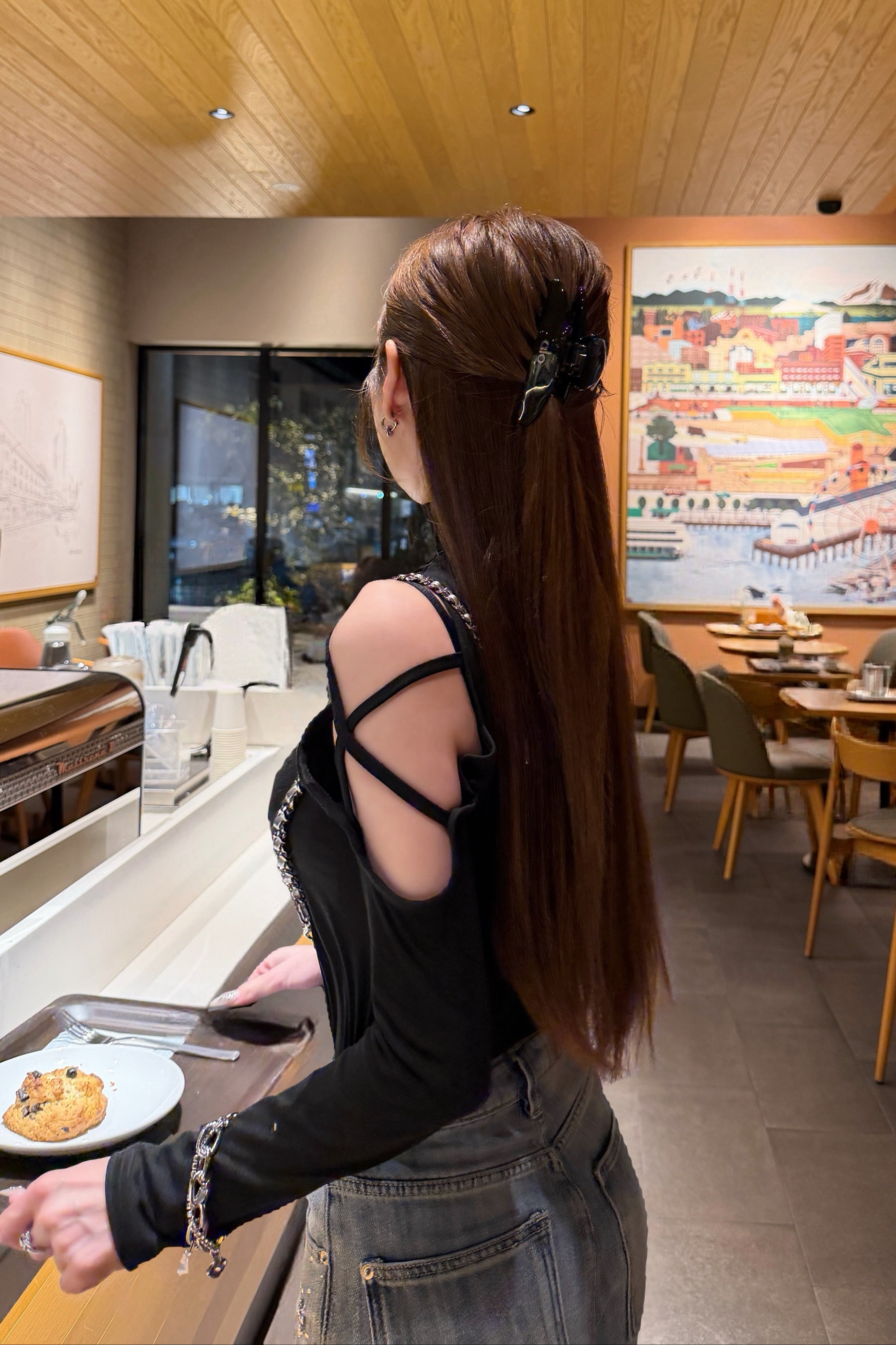 ショルダーロンハイネックTシャツ KR14642