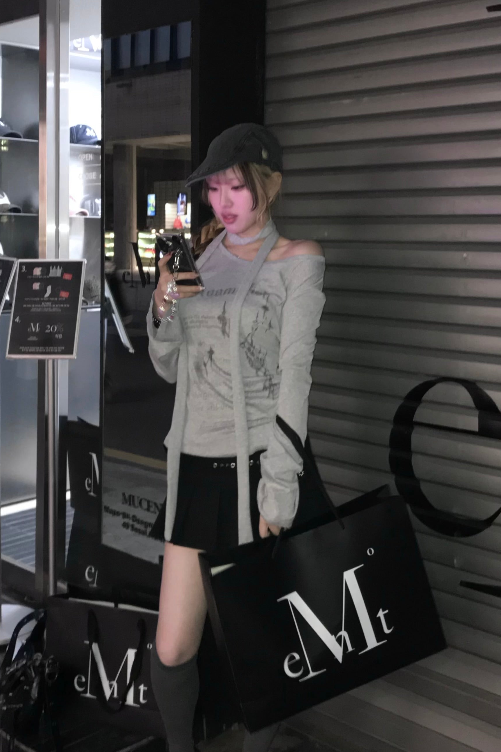 アシンメトリー風ワンショルダーカットソー KR14220