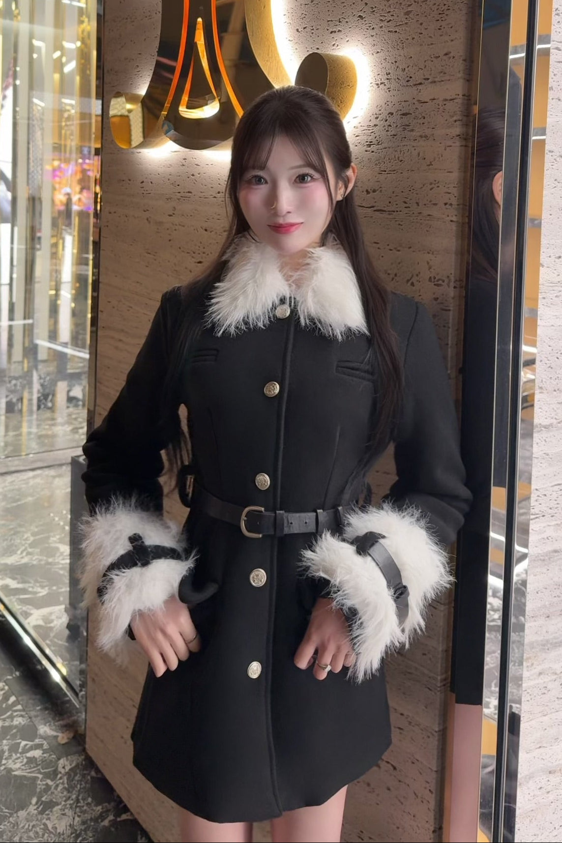 スリーブファークラシックコート KR30359