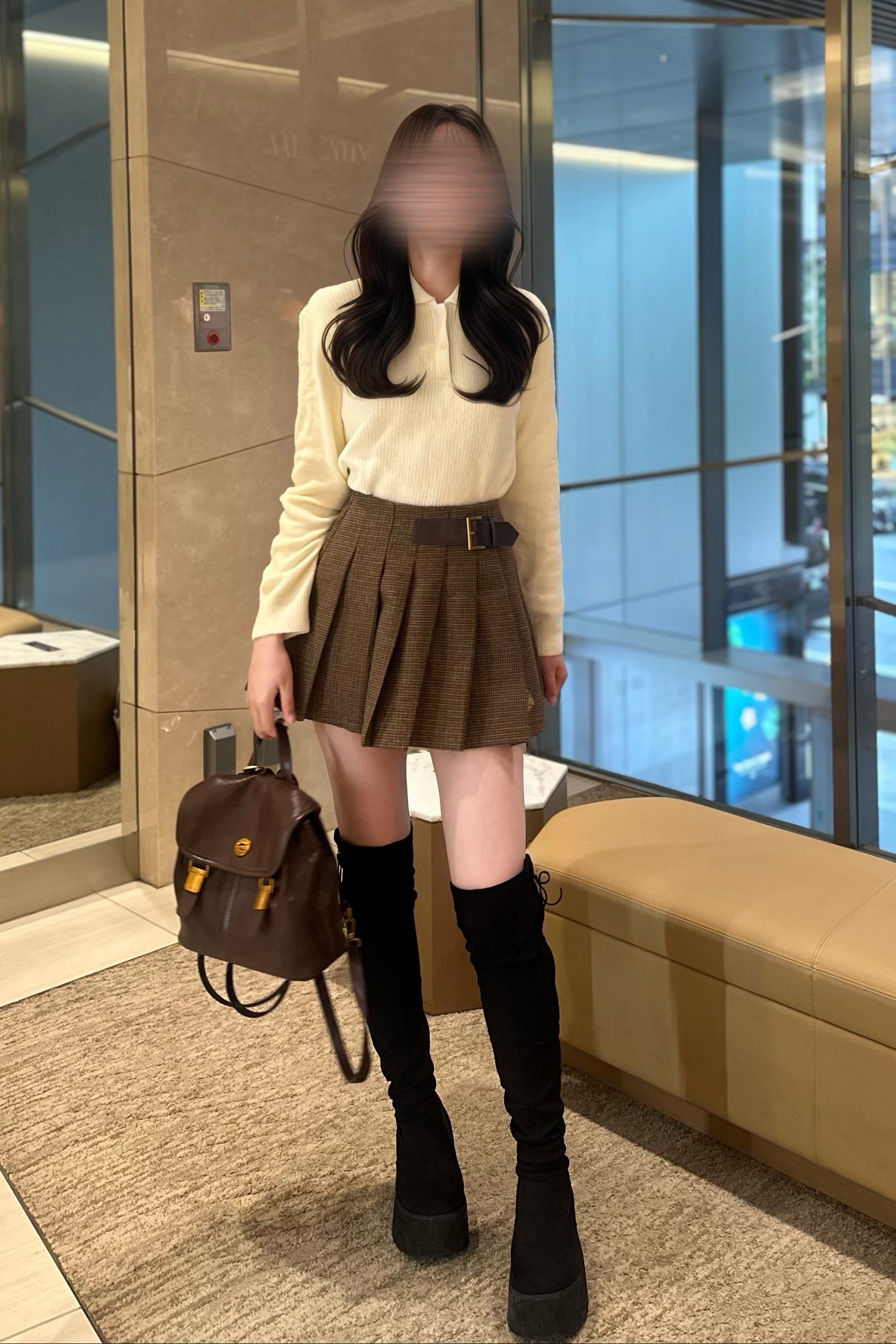 サイドバックルベルトスカート KR13513