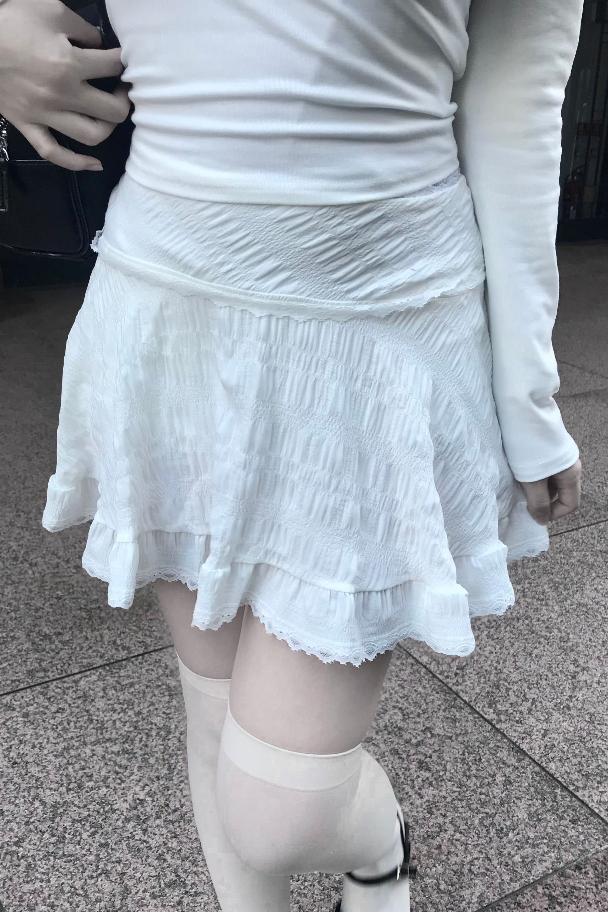 レースフレアミニスカート KR14244