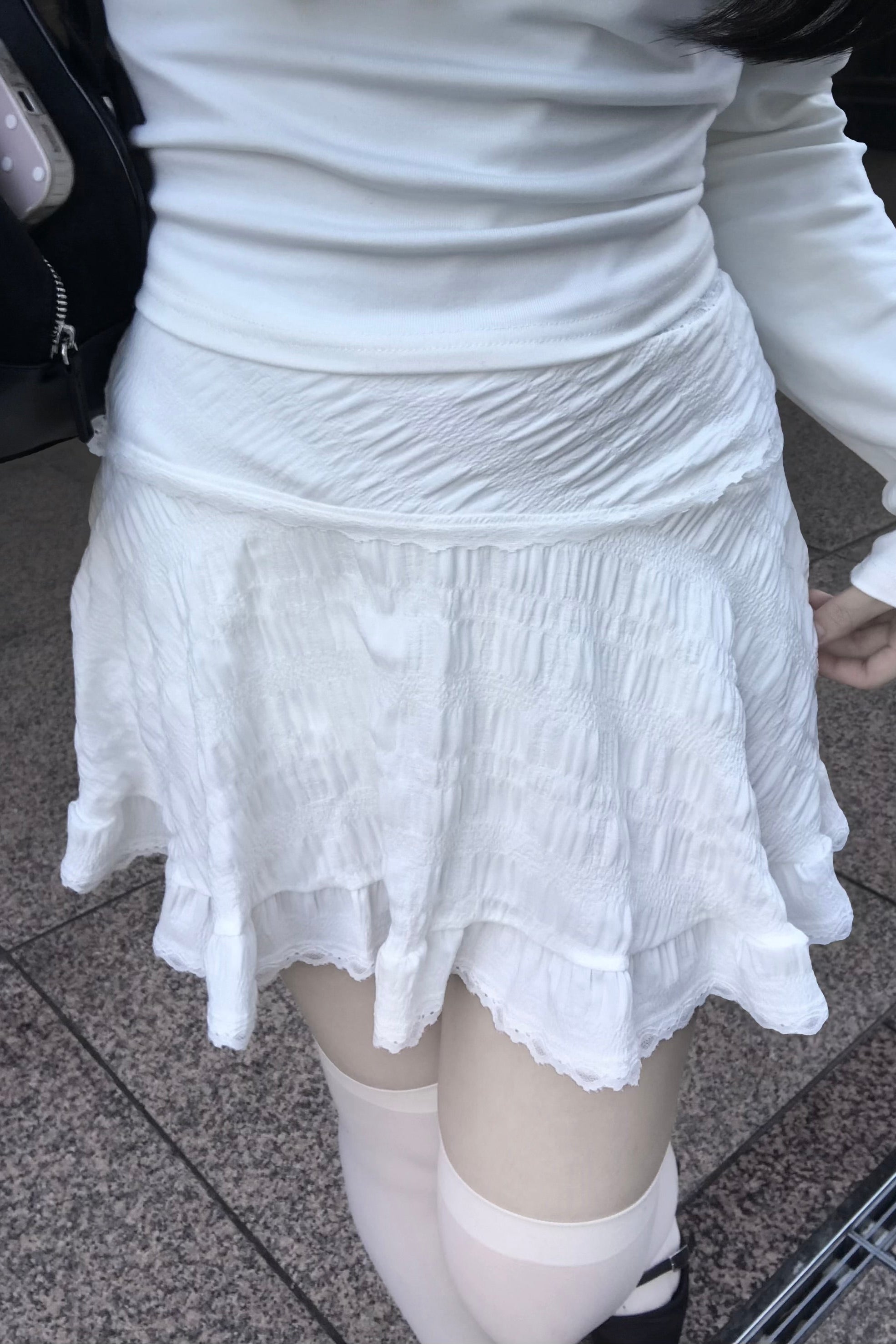 レースフレアミニスカート KR14244