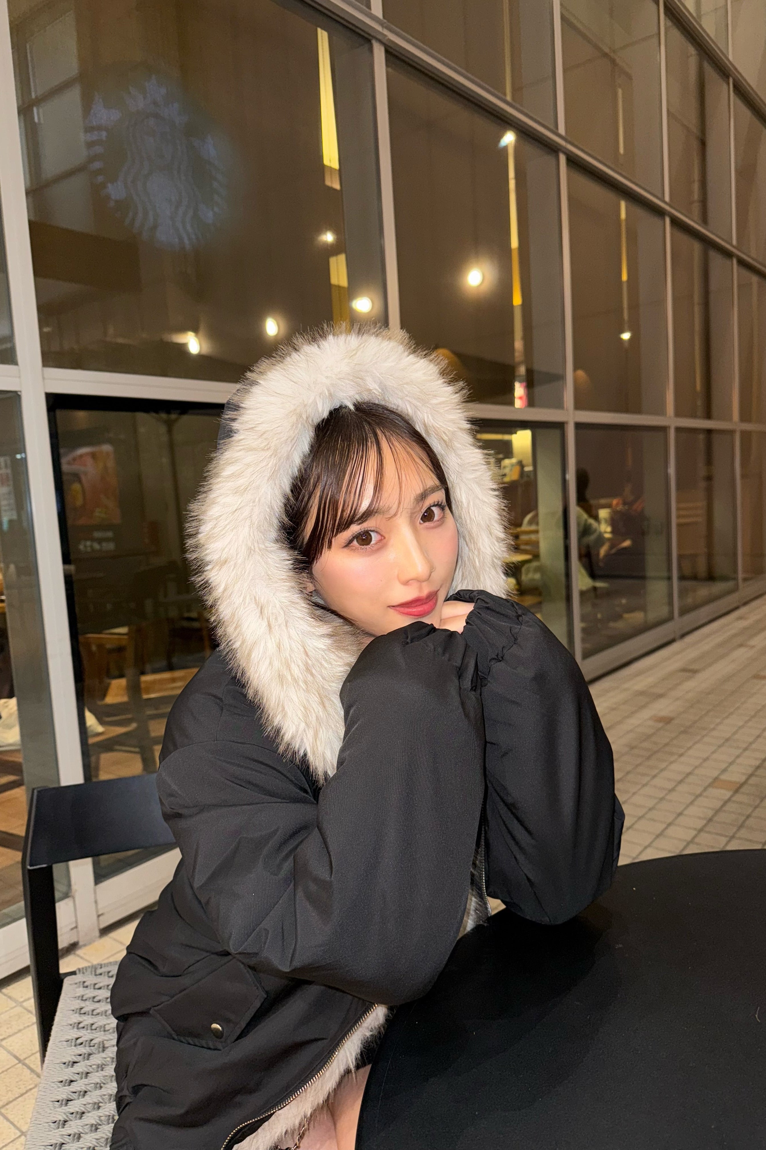 リバーシブルファーアウター KR30076