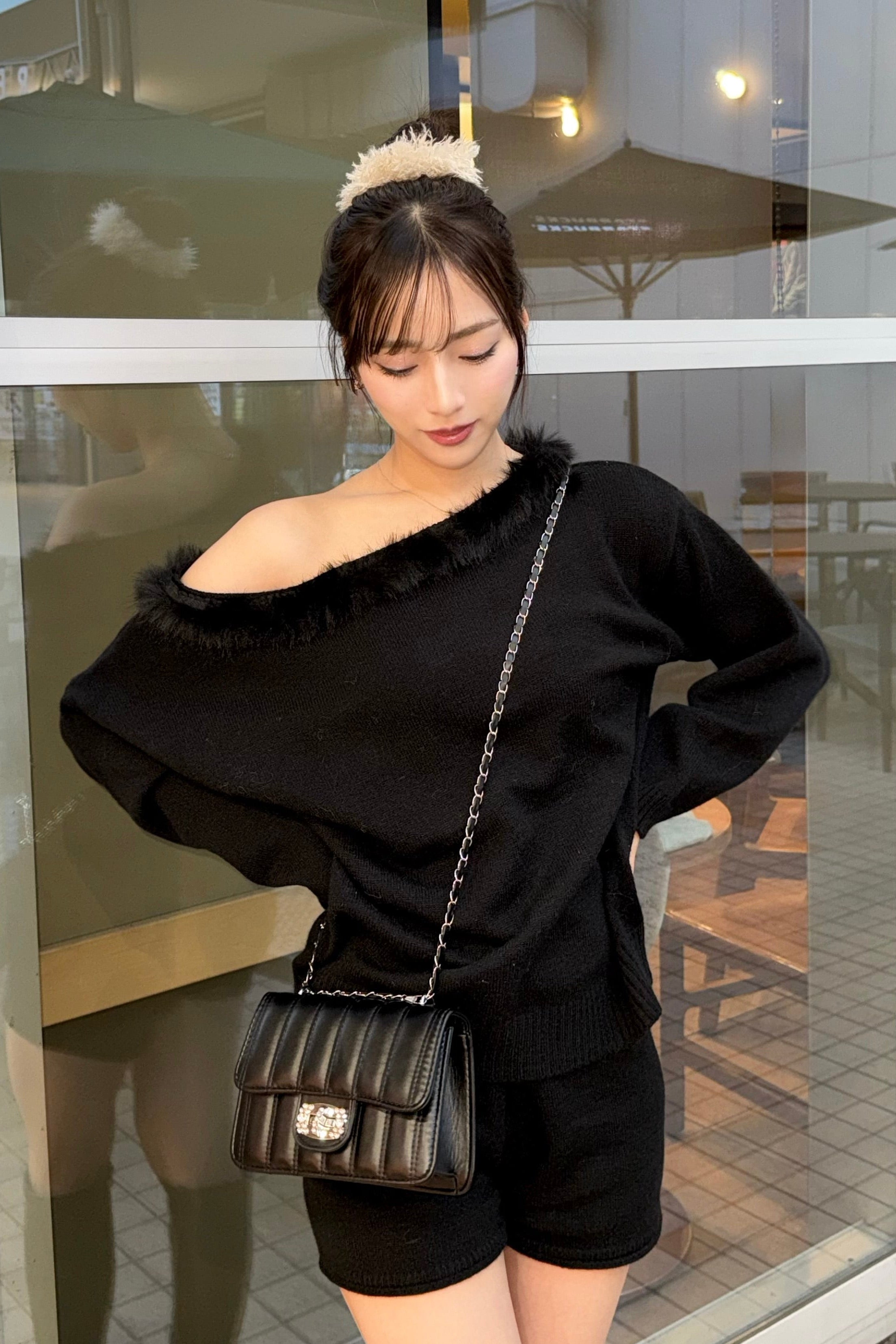 ファーオフニットセットアップ KR13494