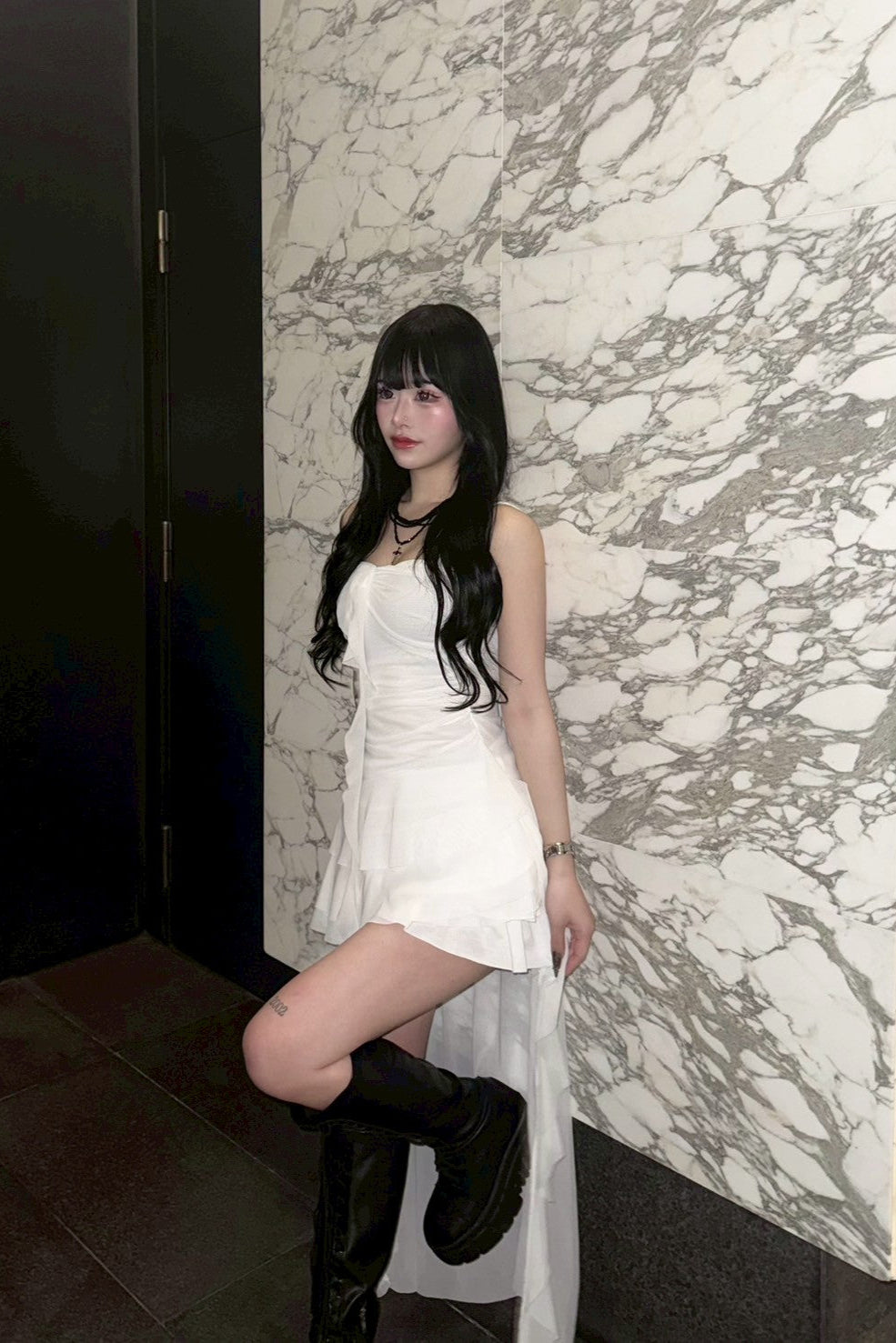 レイヤードフリルワンピース KR10313