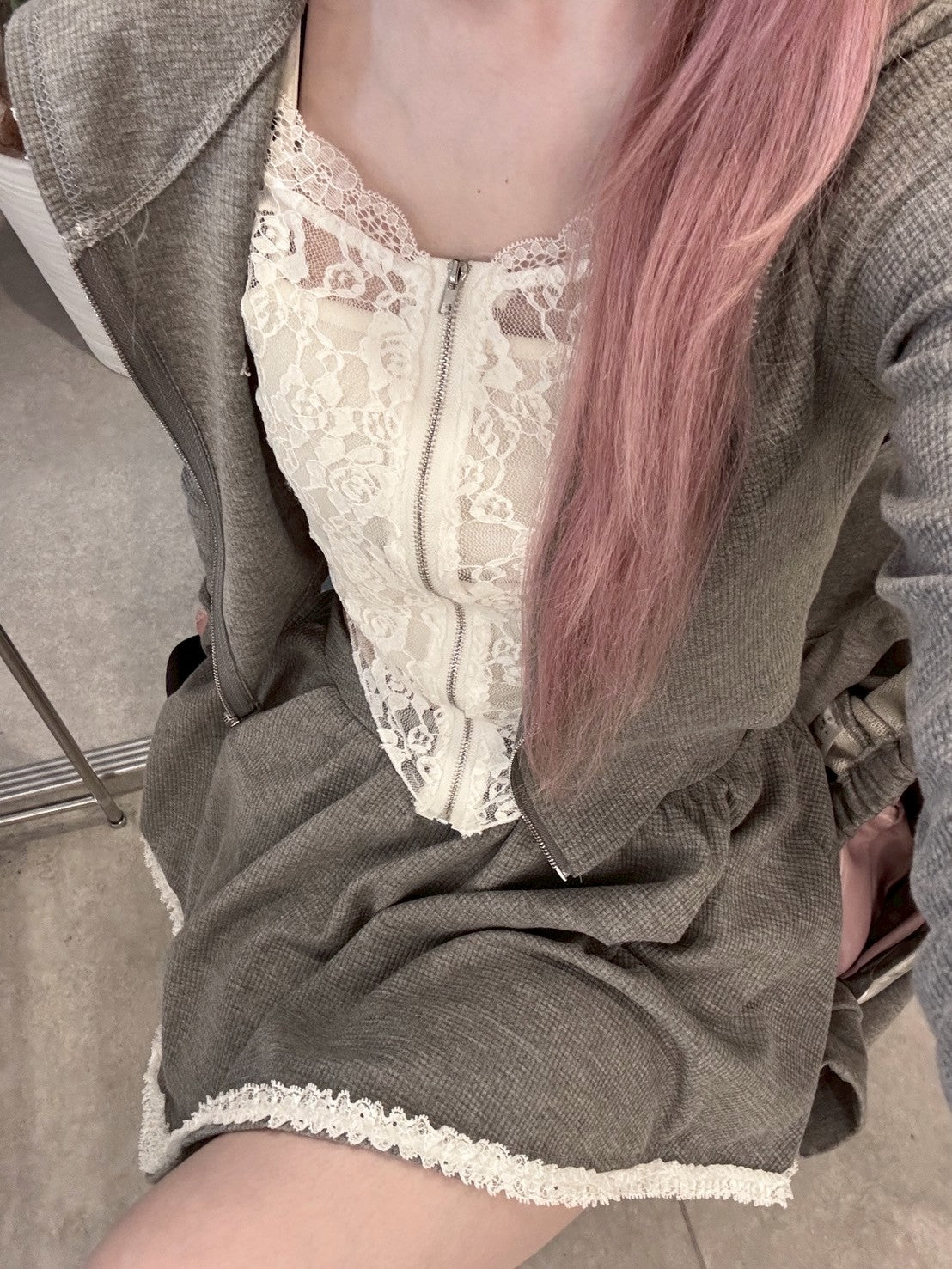 フリルグレースウェットセットアップ KR10141