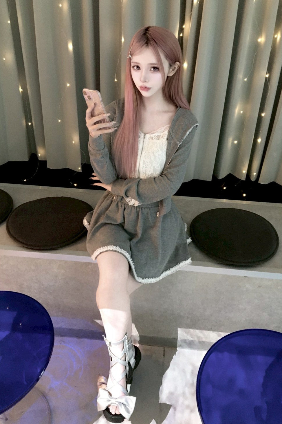 フリルグレースウェットセットアップ KR10141