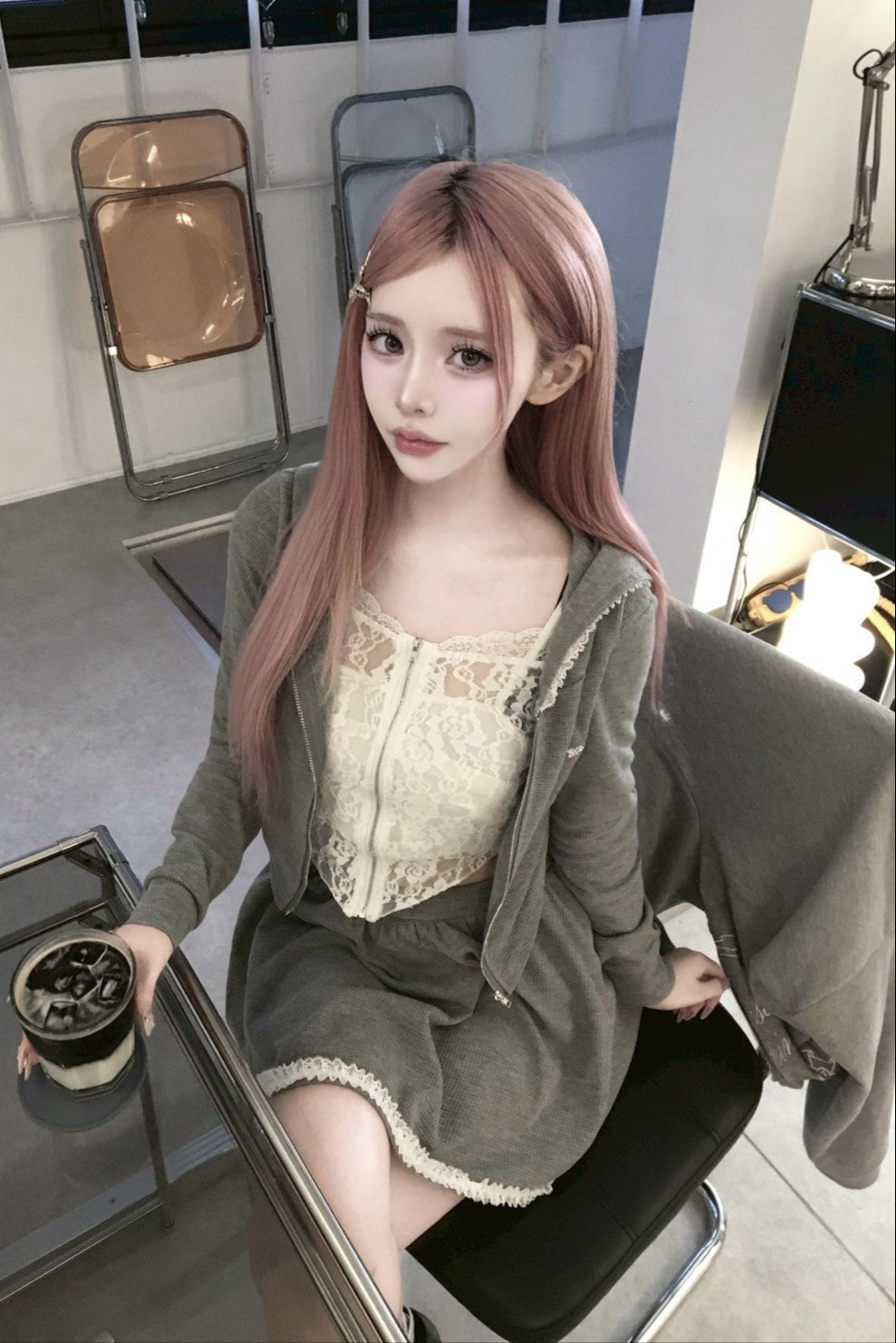 フリルグレースウェットセットアップ KR10141