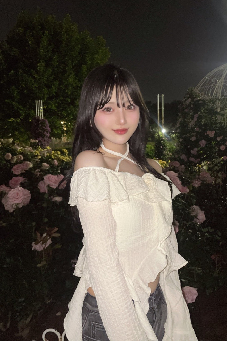 ソフトフリルレーストップス KR10368