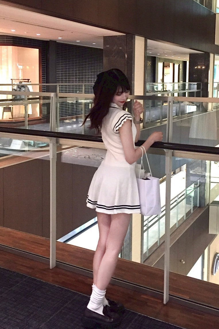 セーラーニットワンピース KR10456